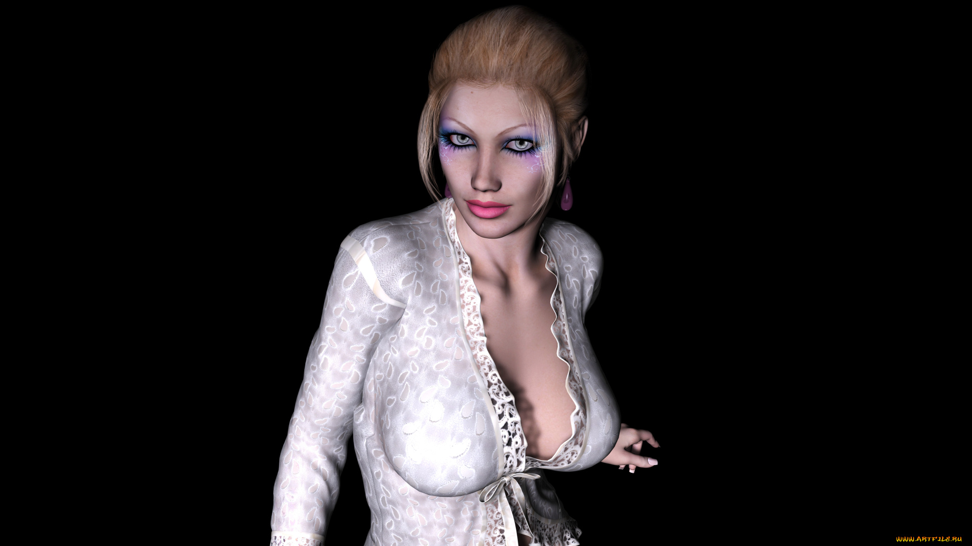 3д, графика, people, , люди, фон, девушка, взгляд