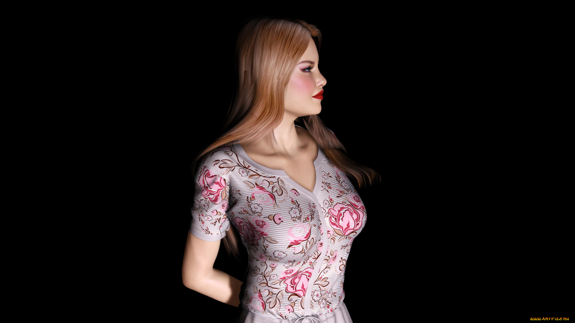 3д, графика, people, , люди, фон, девушка, взгляд