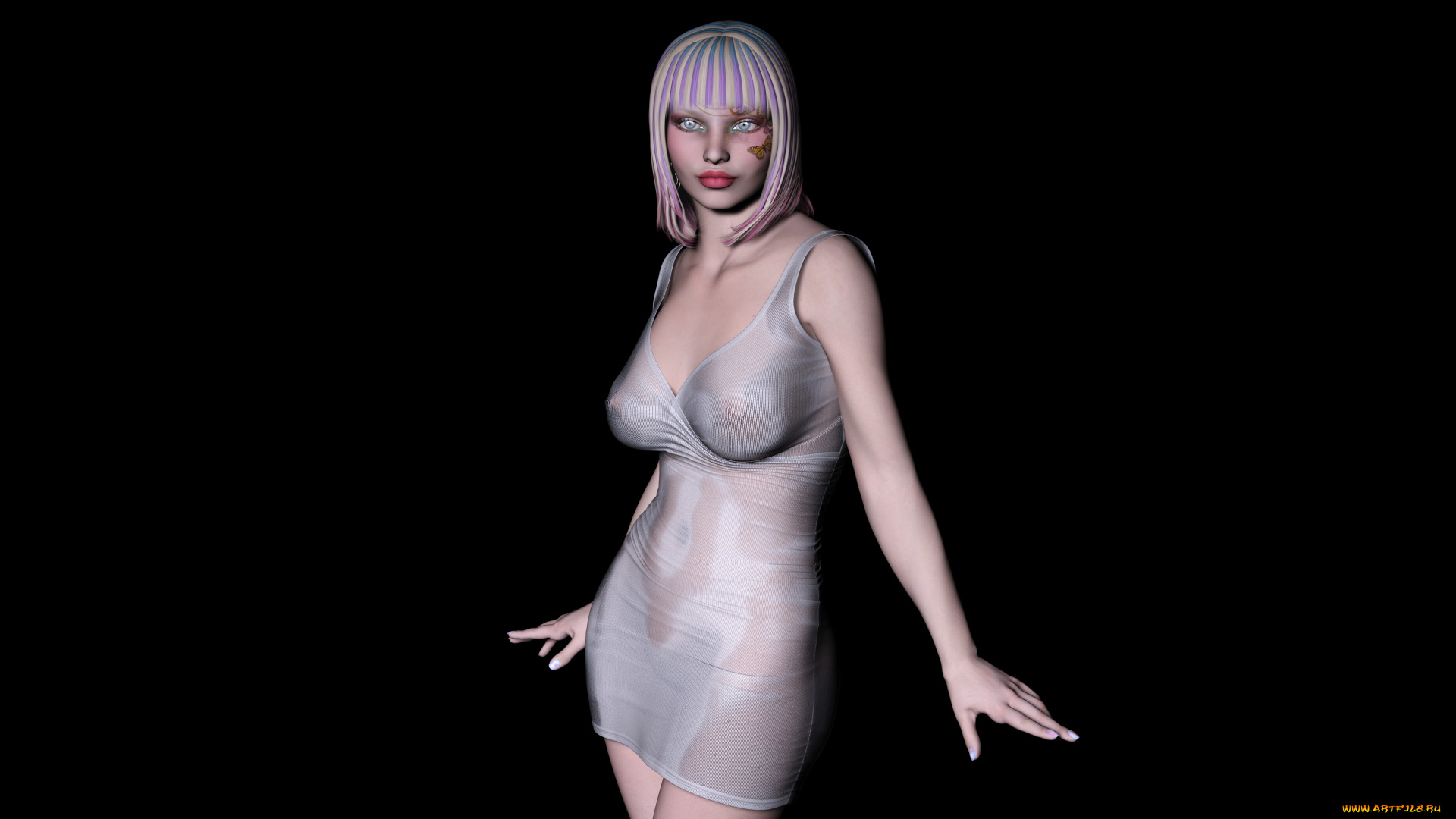 3д, графика, people, , люди, фон, взгляд, девушка