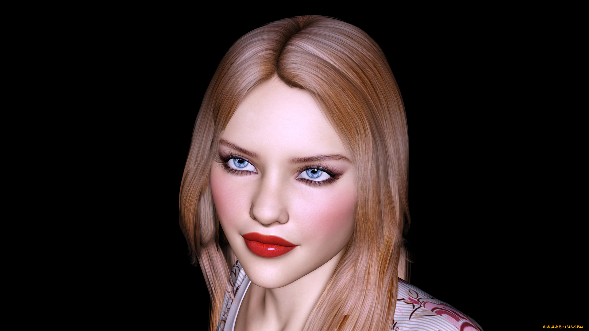 3д, графика, portraits, , портрет, взгляд, девушка, фон