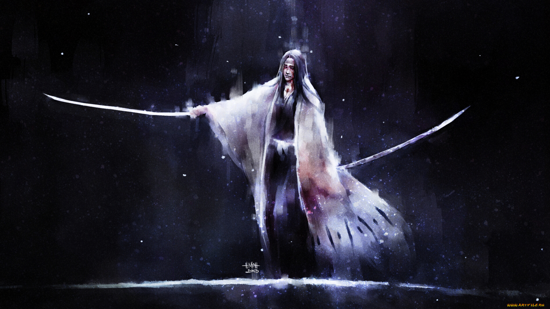 аниме, bleach, мечи, арт, блич, рисованный