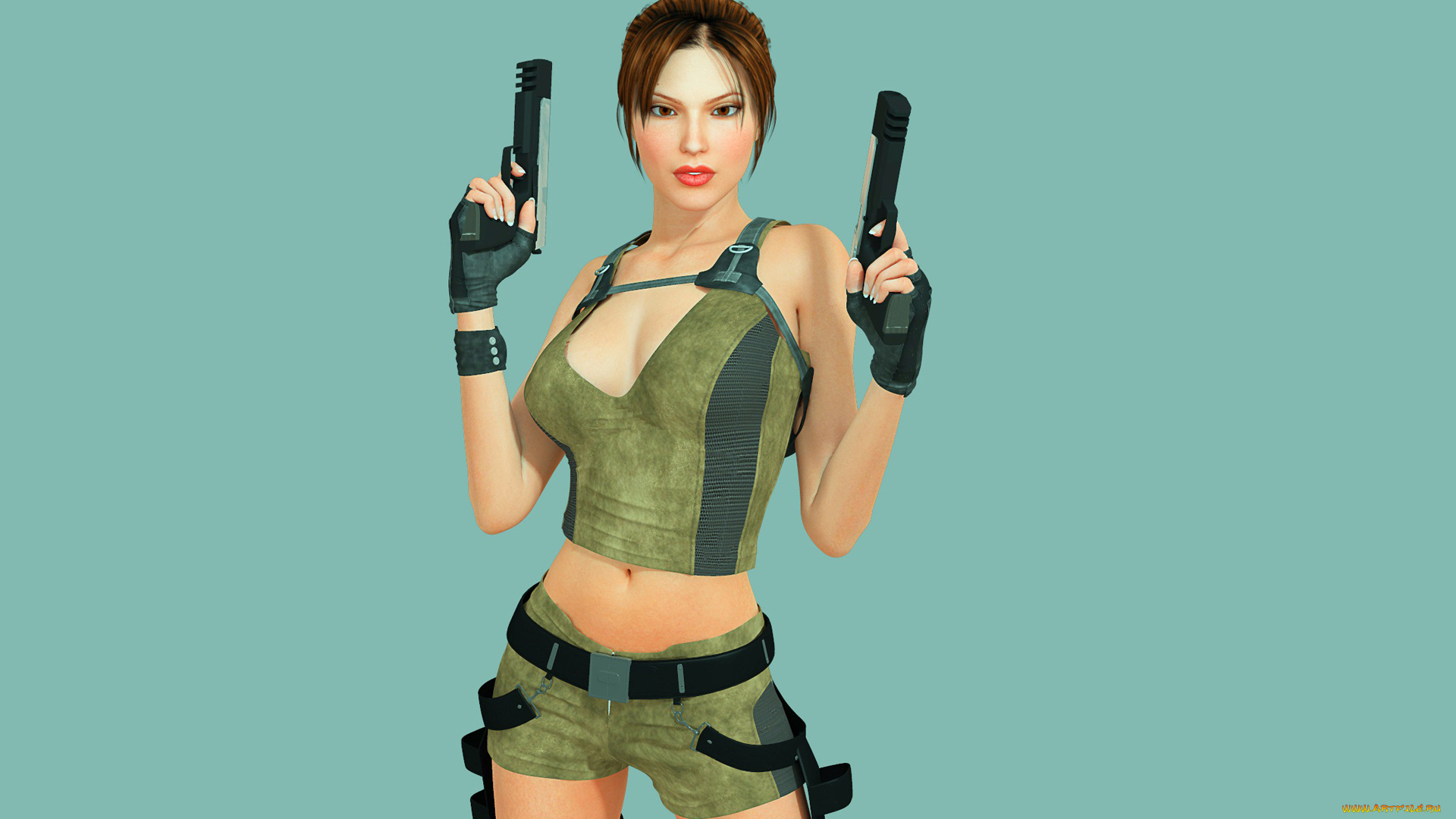 девушка, видео, игры, tomb, raider, , legend, оружие, графика