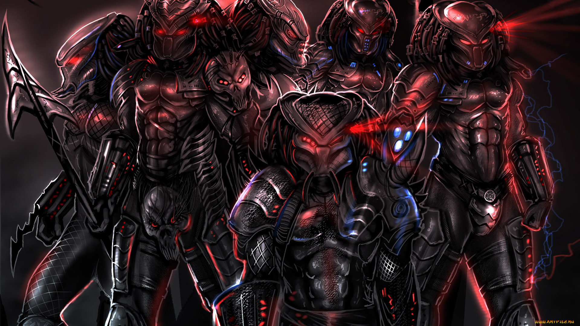 хищники, фэнтези, существа, чужие, predators, пришельцы