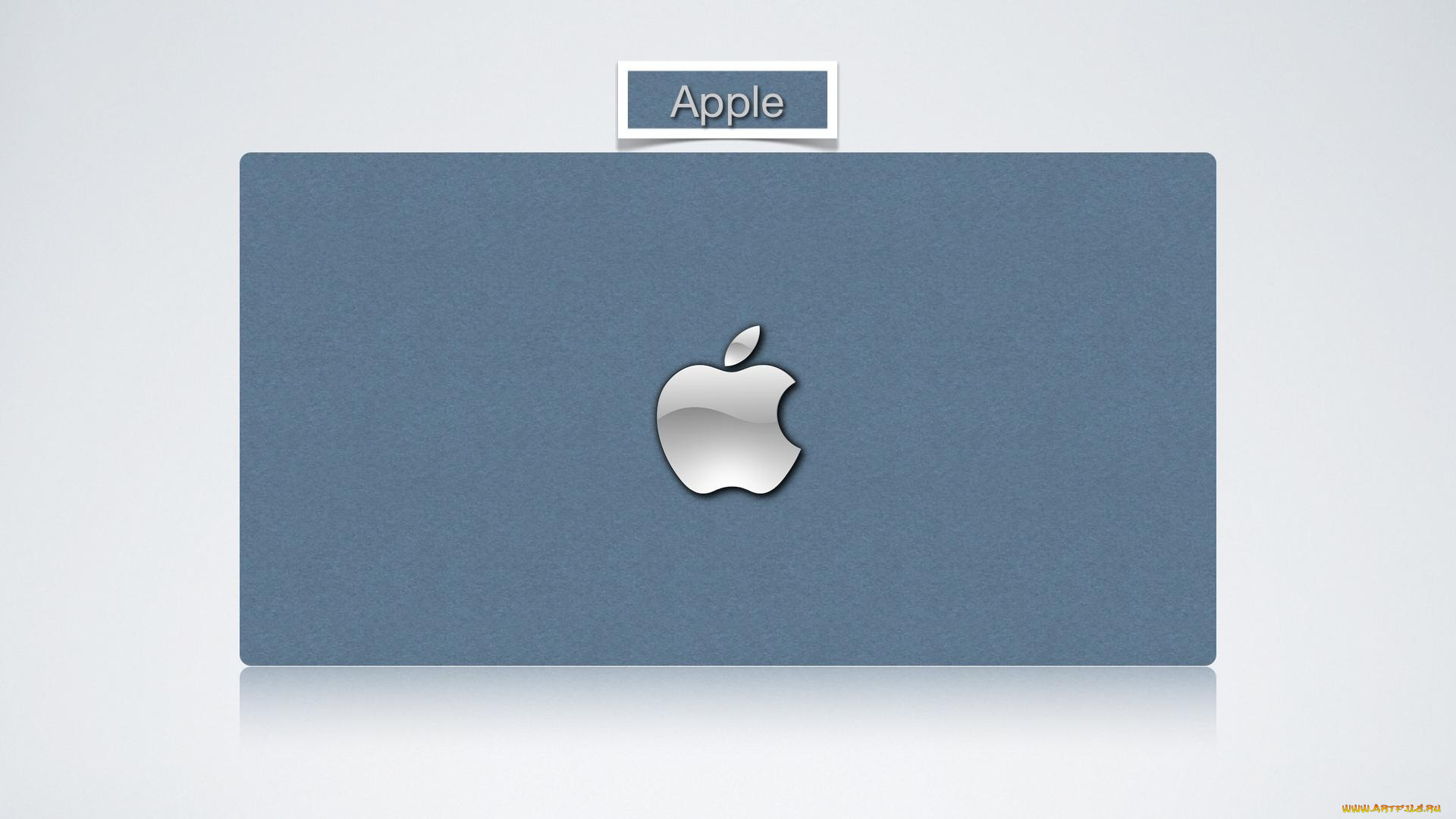компьютеры, apple, яблоко, логотип, прямоугольник, серый, фон, фирма, надпись