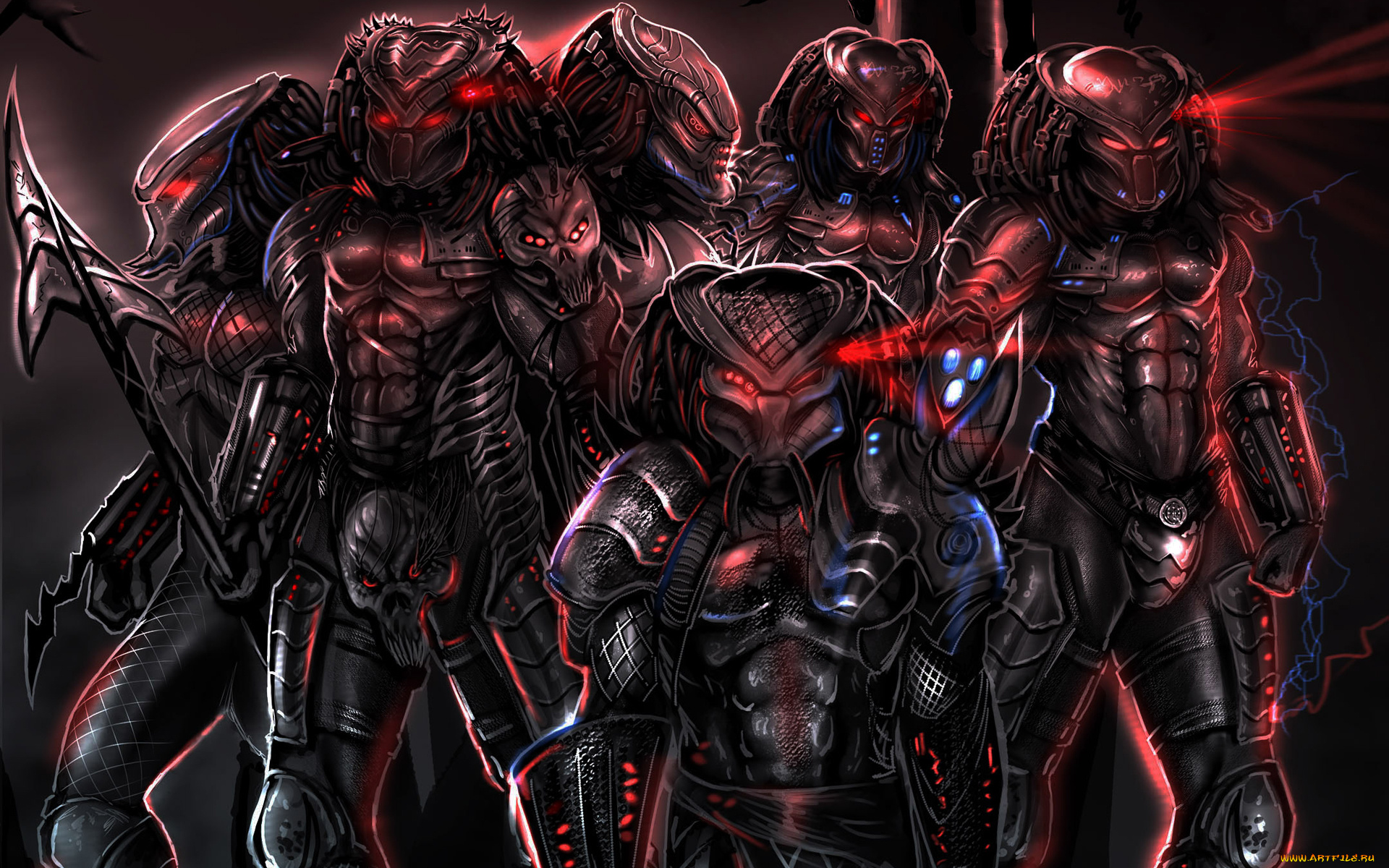 хищники, фэнтези, существа, чужие, predators, пришельцы