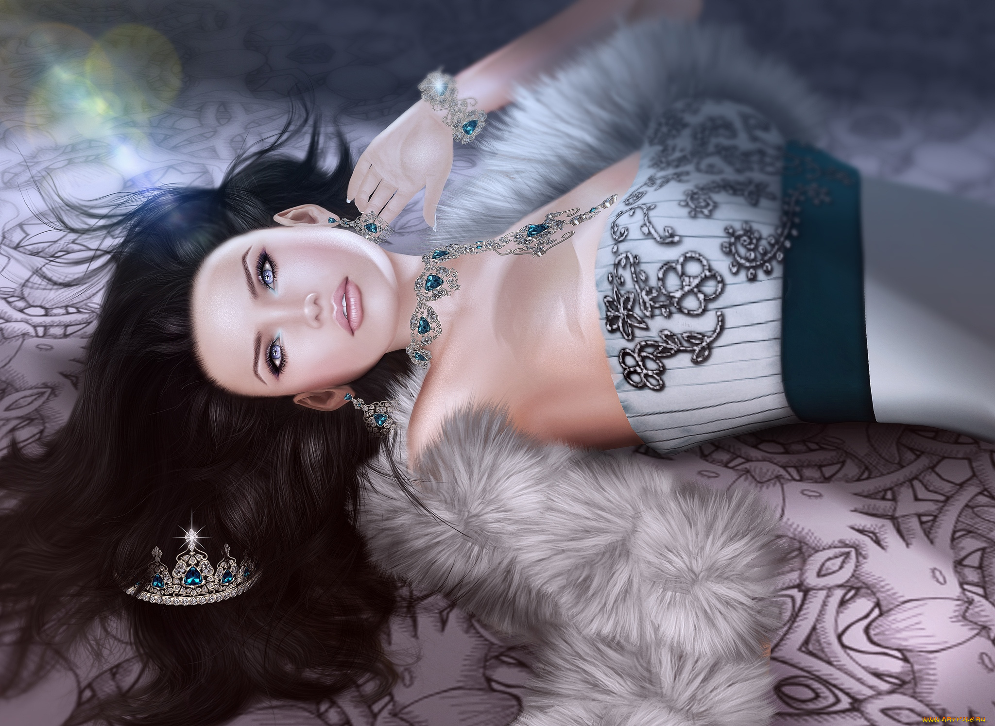 3д, графика, people, , люди, брюнетка