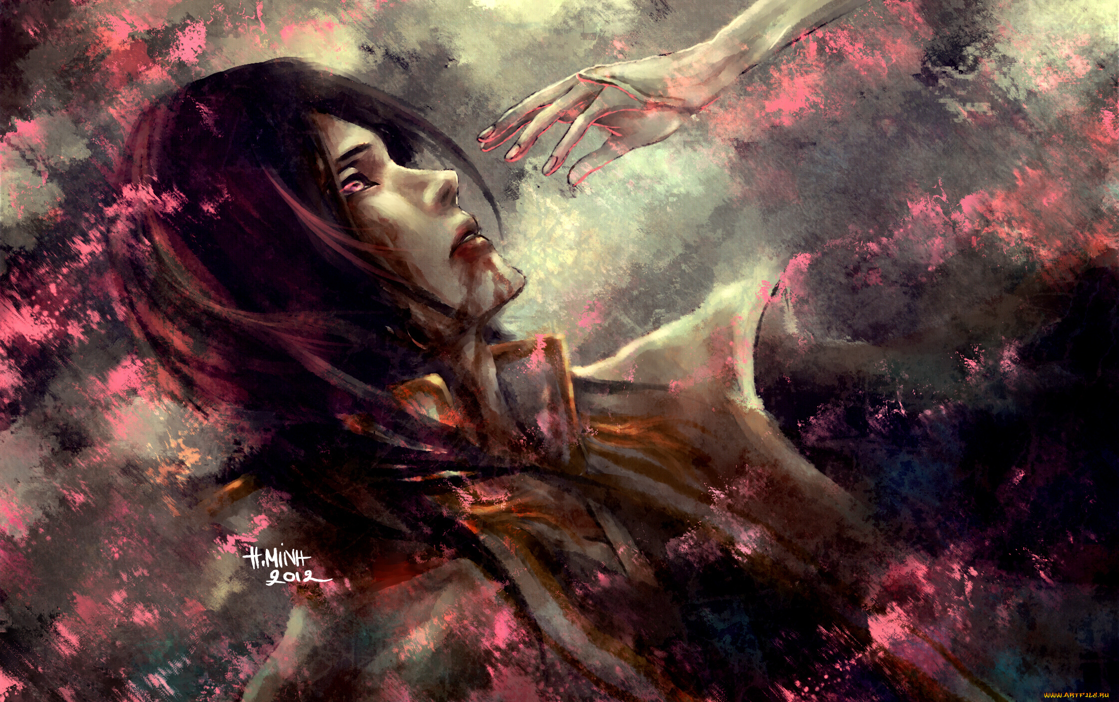 аниме, bleach, парень, глава, клана, бьякуя, блич, сенбонзакура