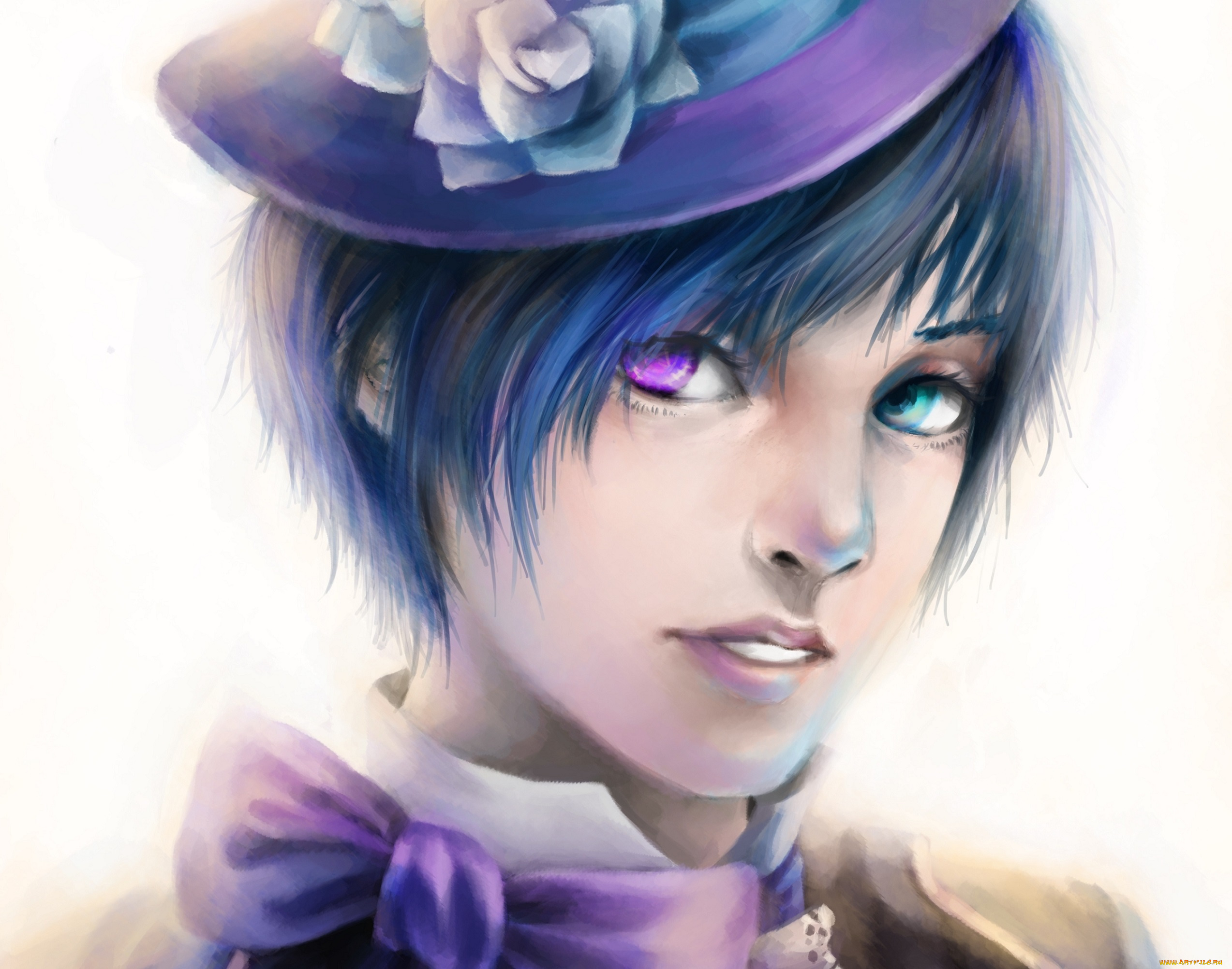 аниме, kuroshitsuji, парень, портрет, лицо, сиэль, рисованный, арт