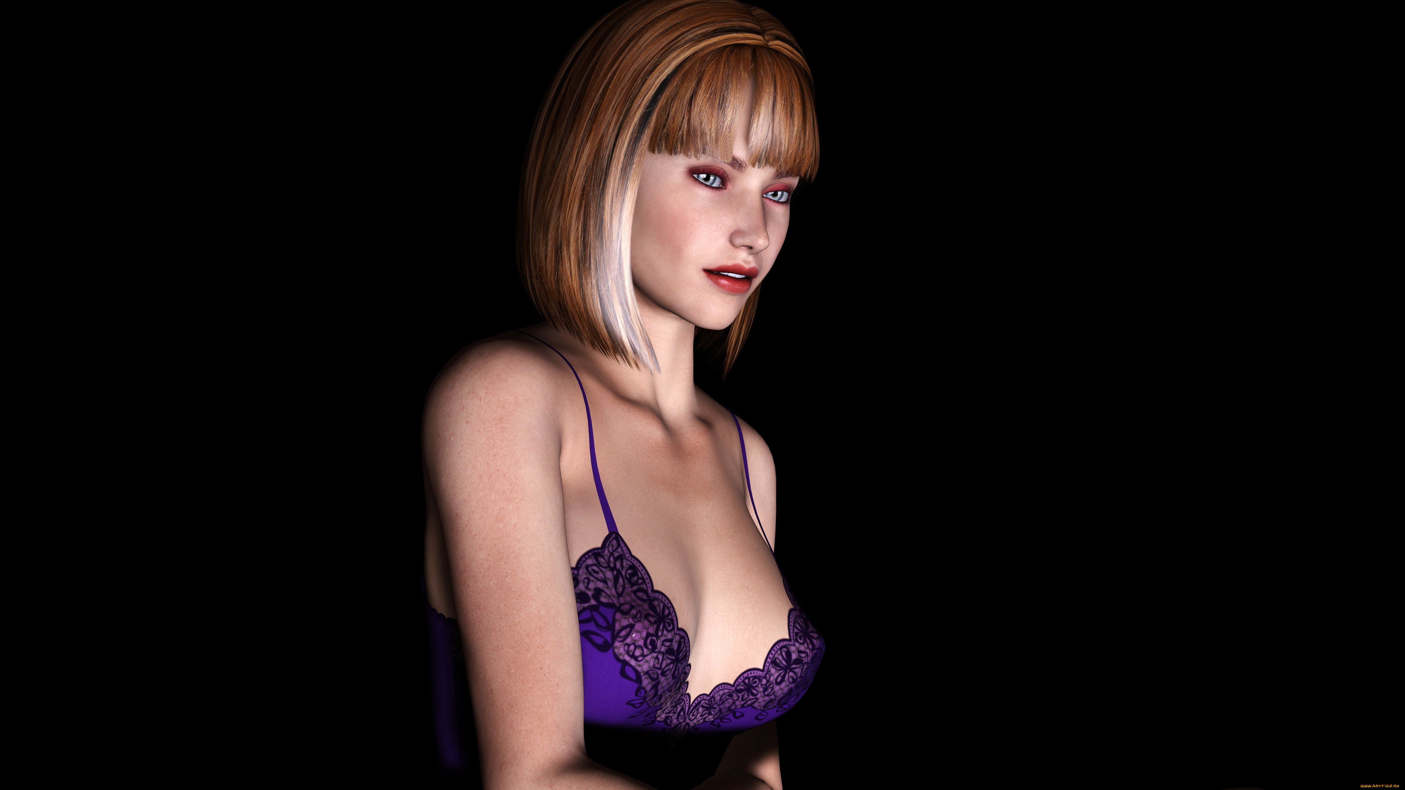 3д, графика, people, , люди, девушка, взгляд, фон