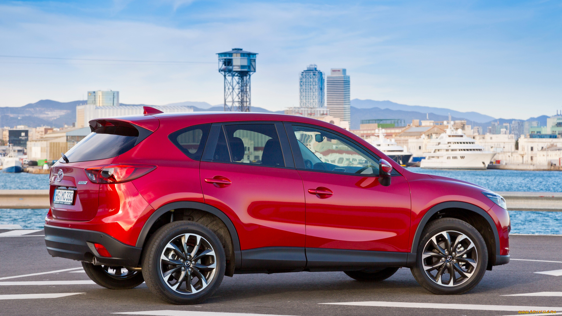 автомобили, mazda, 2015г, cx-5, ke, красный