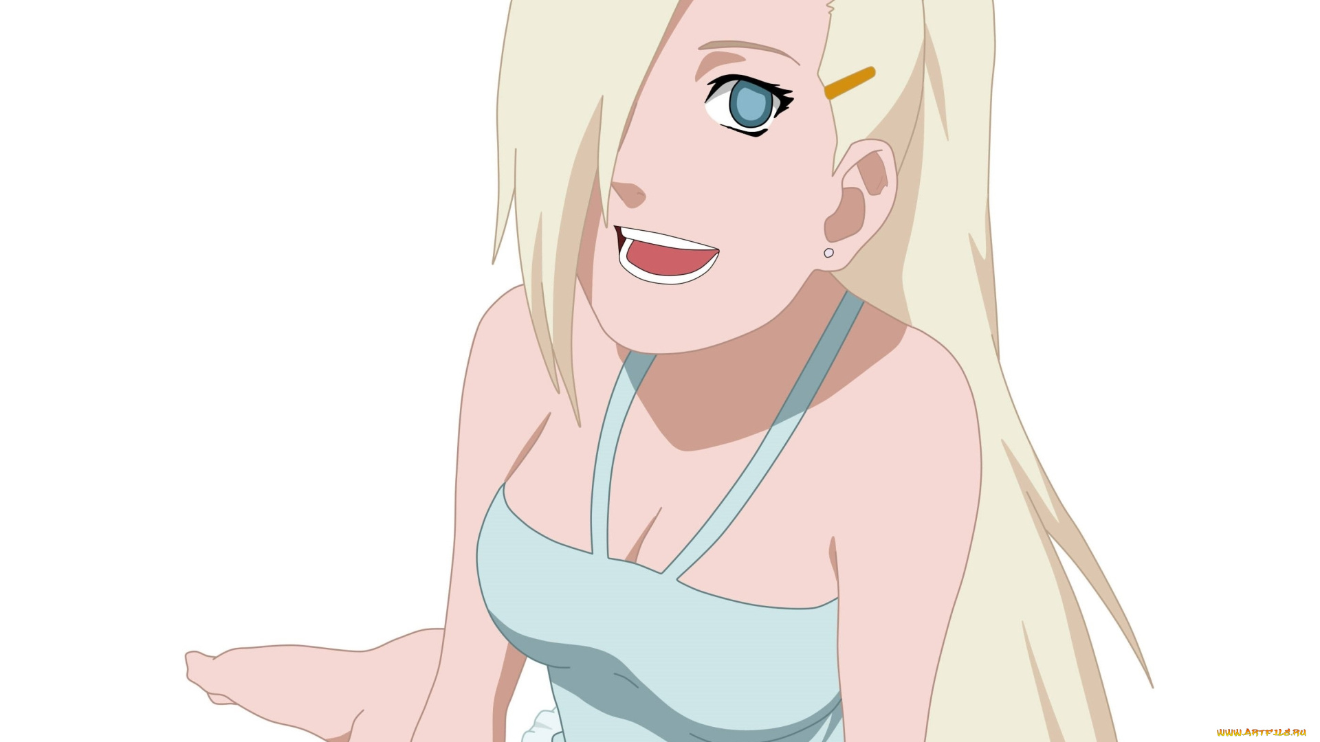 рисованное, -, , , аниме, блондинка, девушка, взгляд, фон
