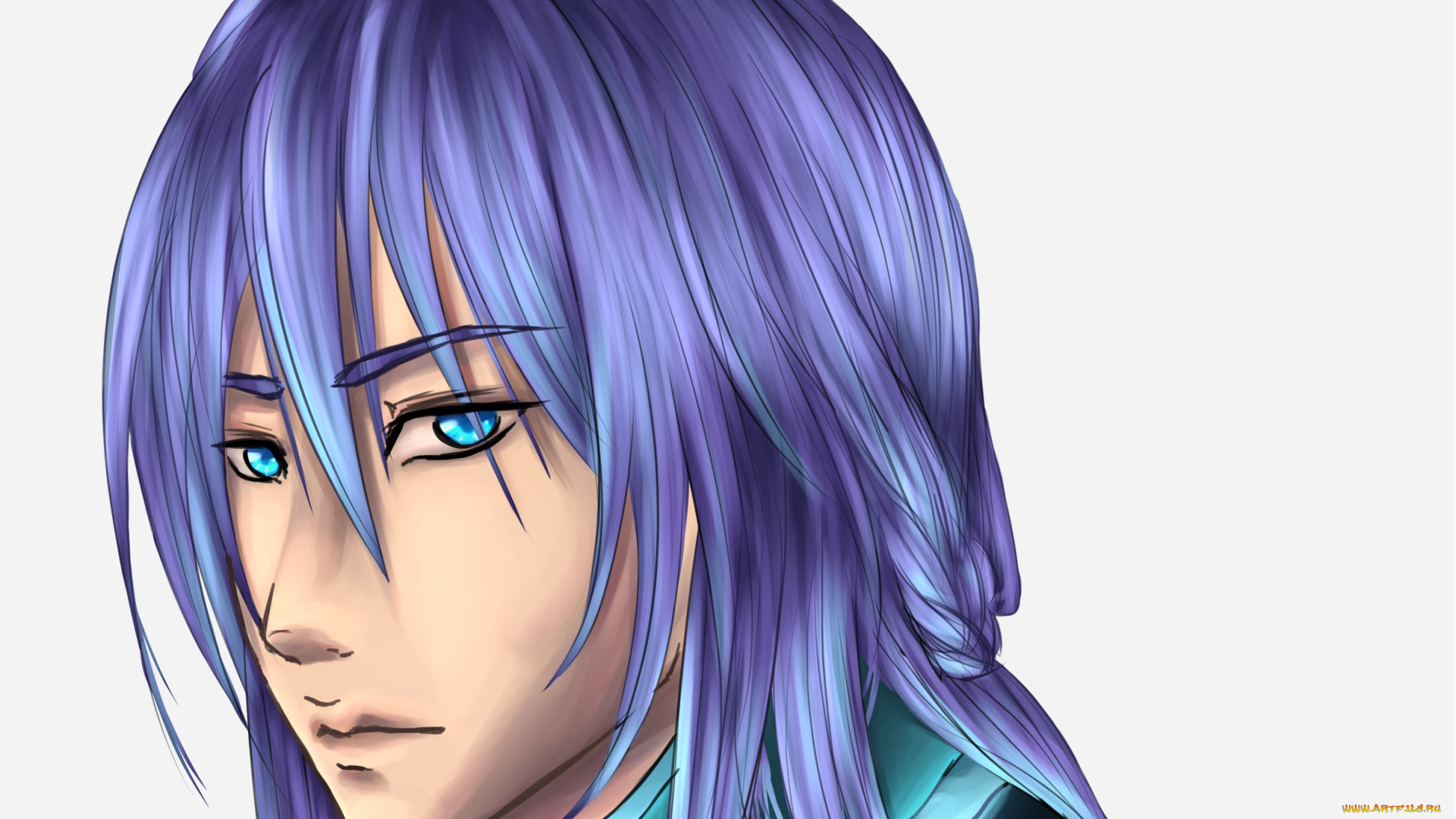 рисованное, -, , , аниме, взгляд, фон, девушка