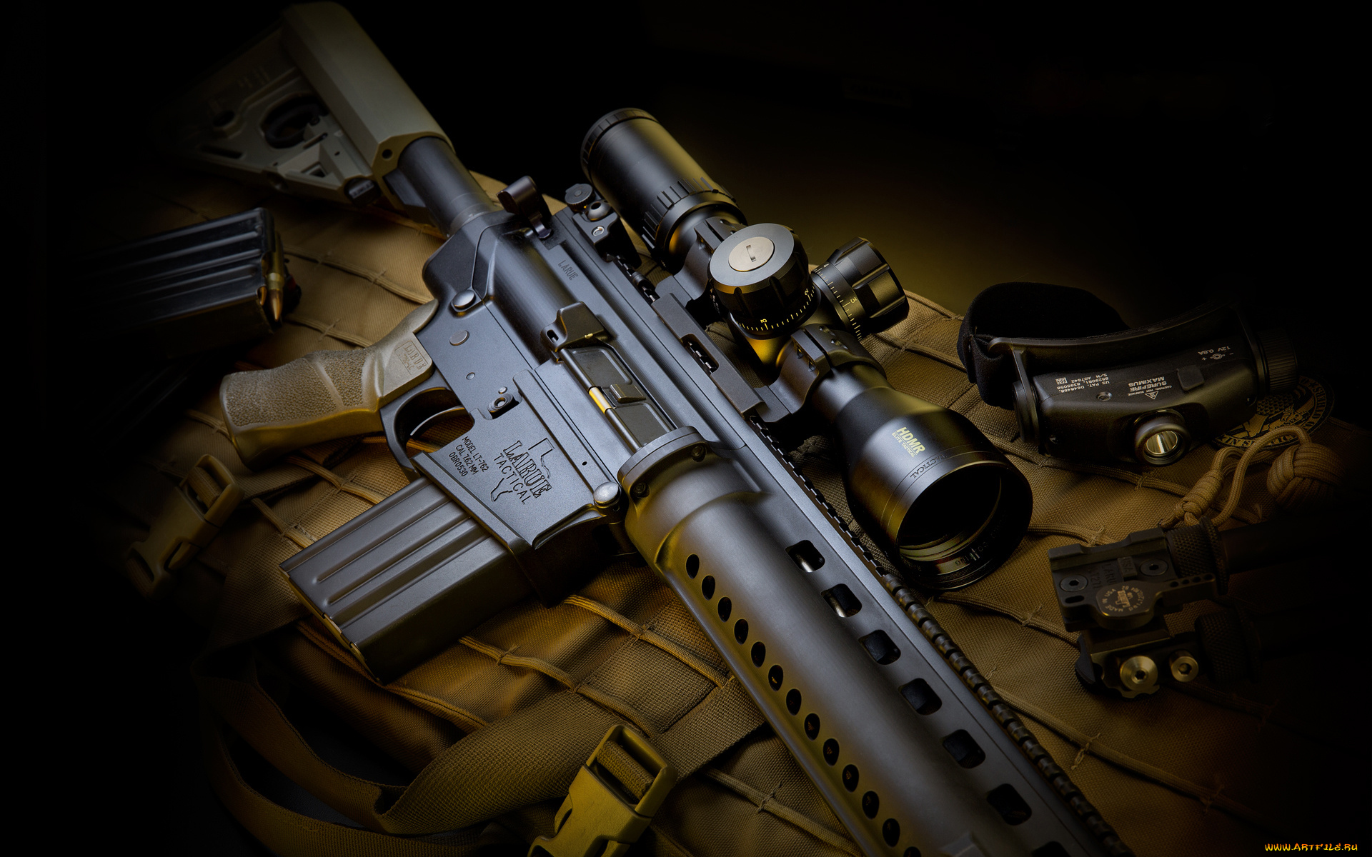 оружие, винтовки, с, прицеломприцелы, larue, tactical, штурмовая, винтовка, отика, m4