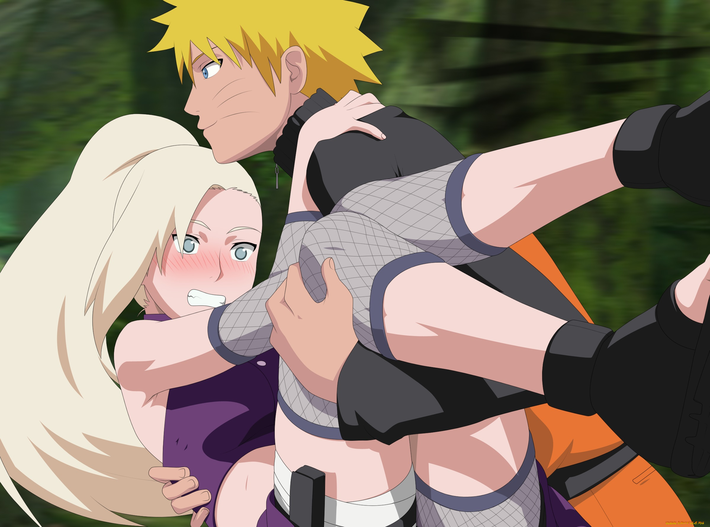 рисованное, -, , , аниме, наруто, парень, фон, взгляд, девушка