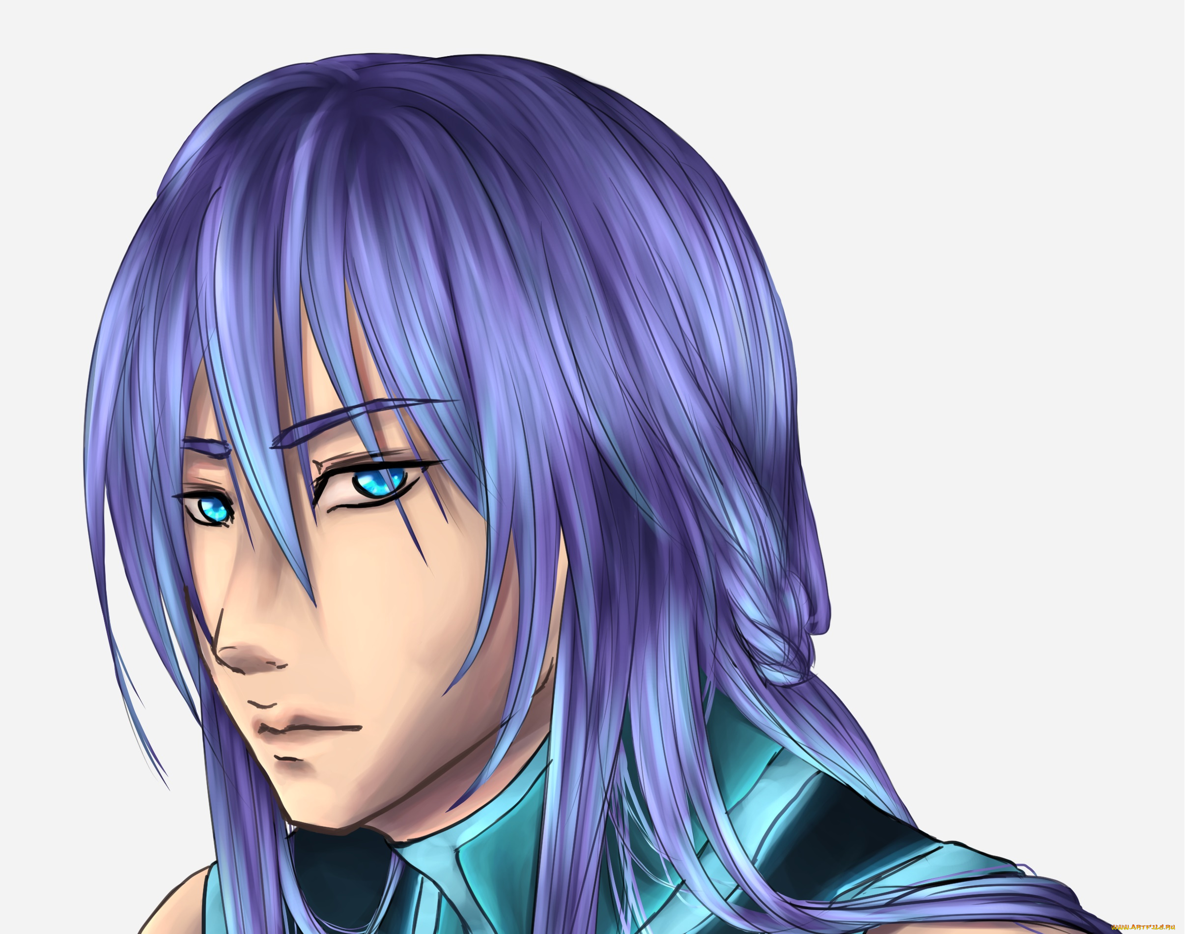 рисованное, -, , , аниме, взгляд, фон, девушка