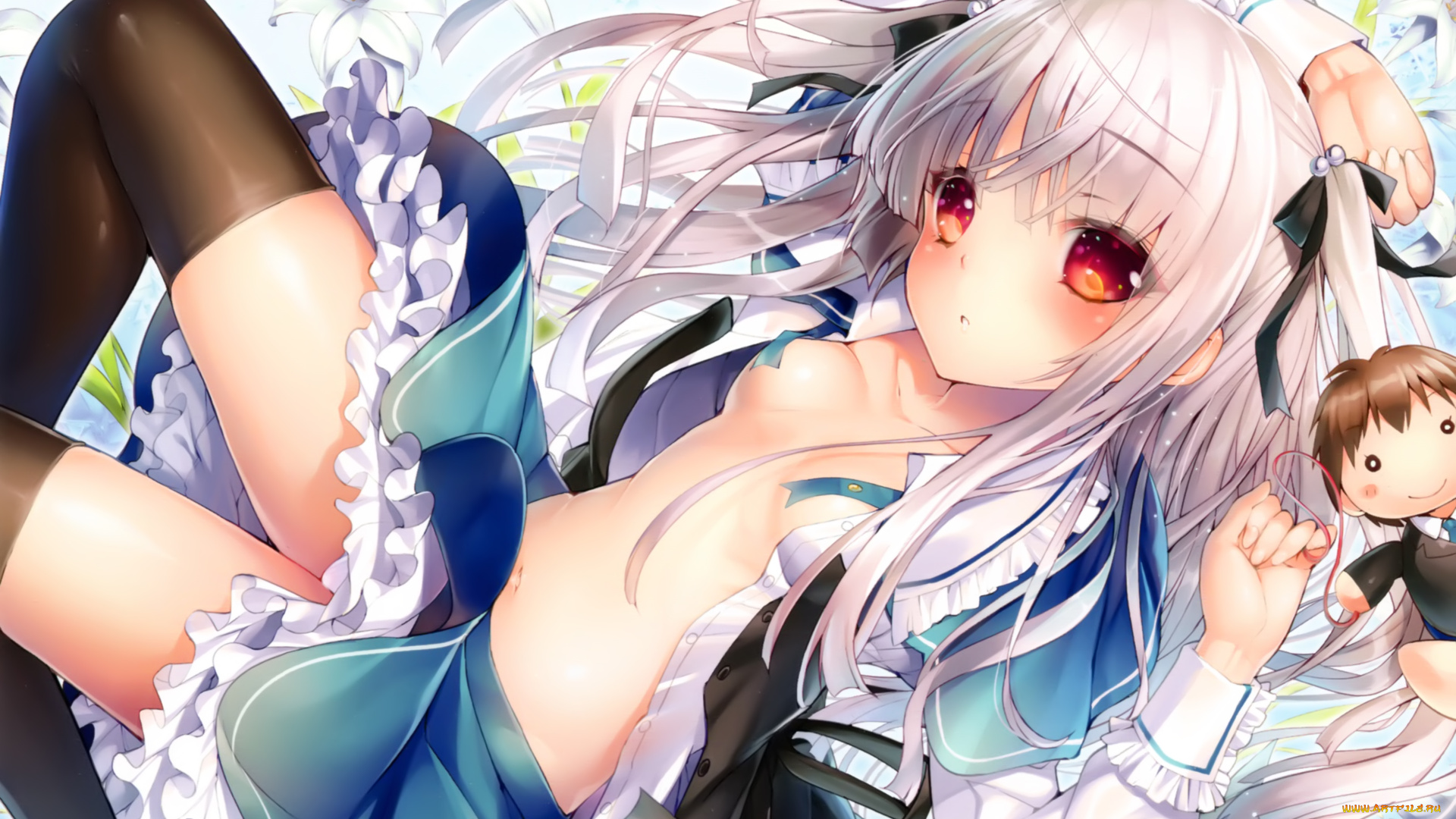 аниме, absolute, duo, девушка