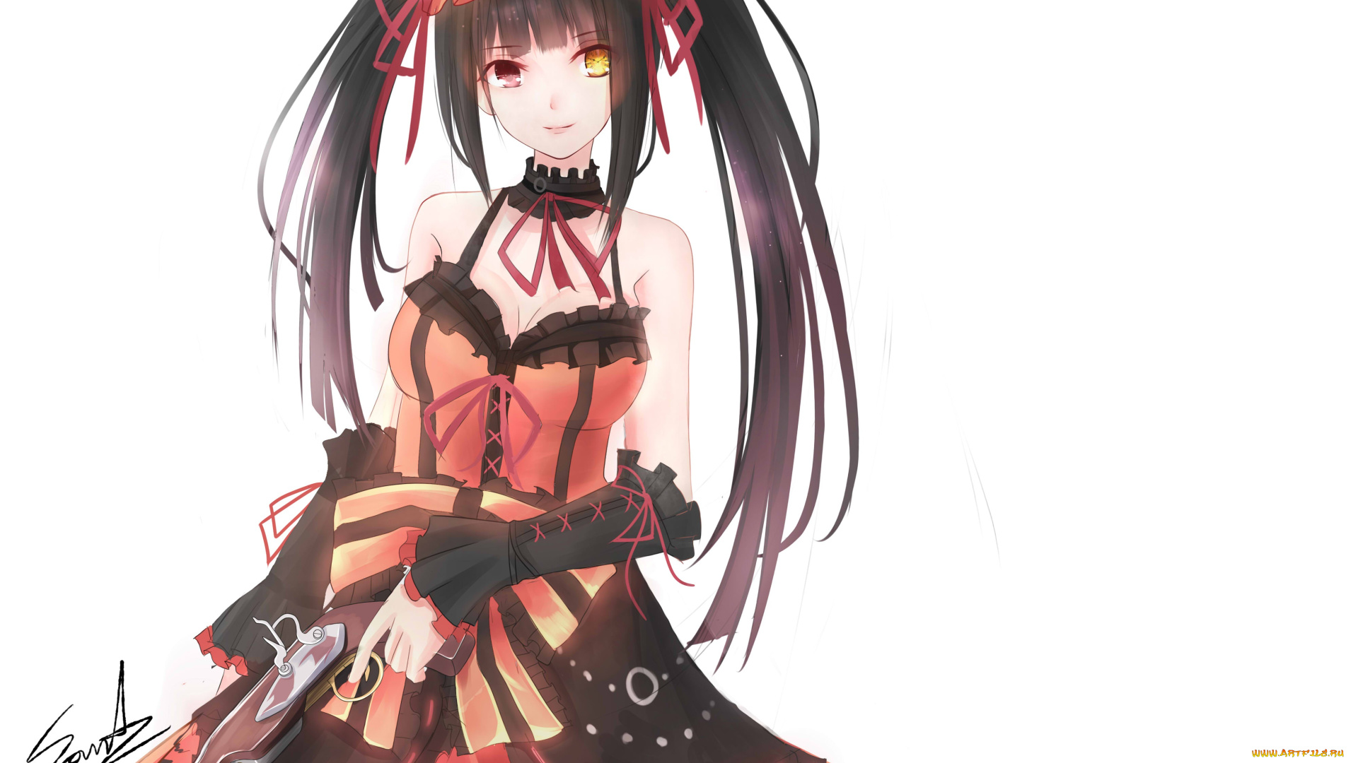 аниме, date, a, live, арт, девушка