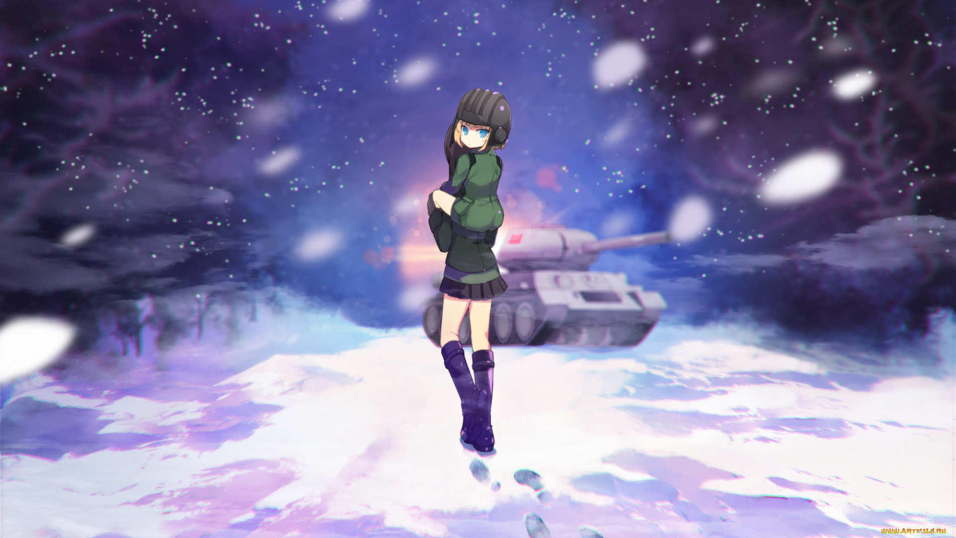 аниме, girls, und, panzer, katyusha, girls, und, panzer, tetsubuta, nonna