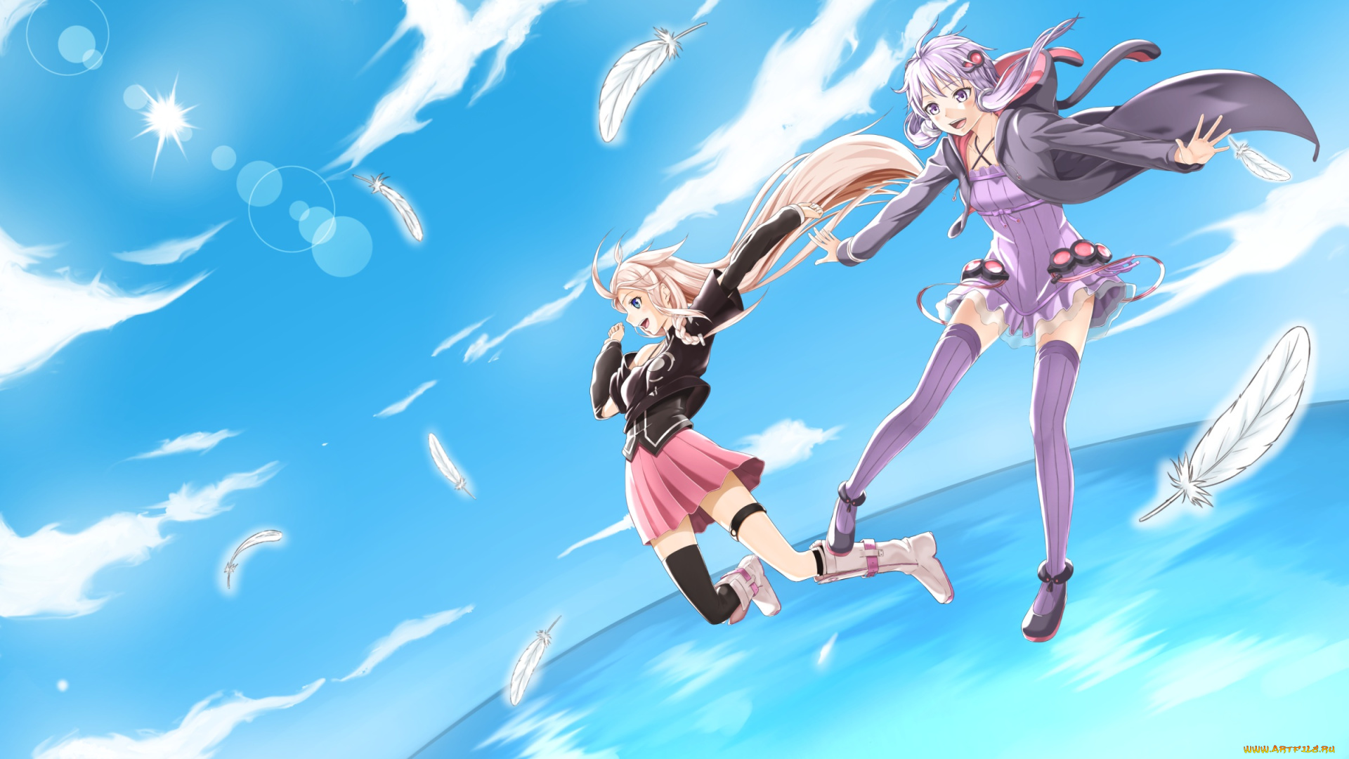аниме, vocaloid, ia, yuzuki, yukari, voiceroid, tagme, artist