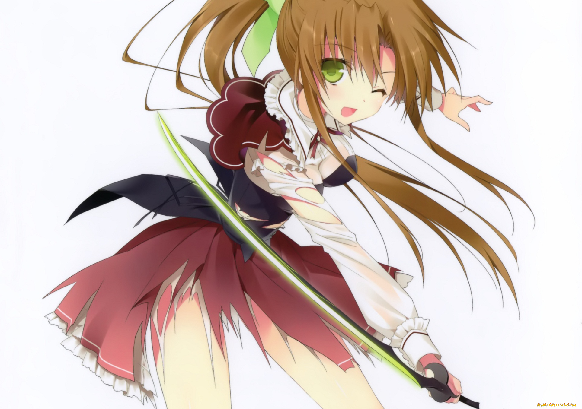 аниме, absolute, duo, девочка