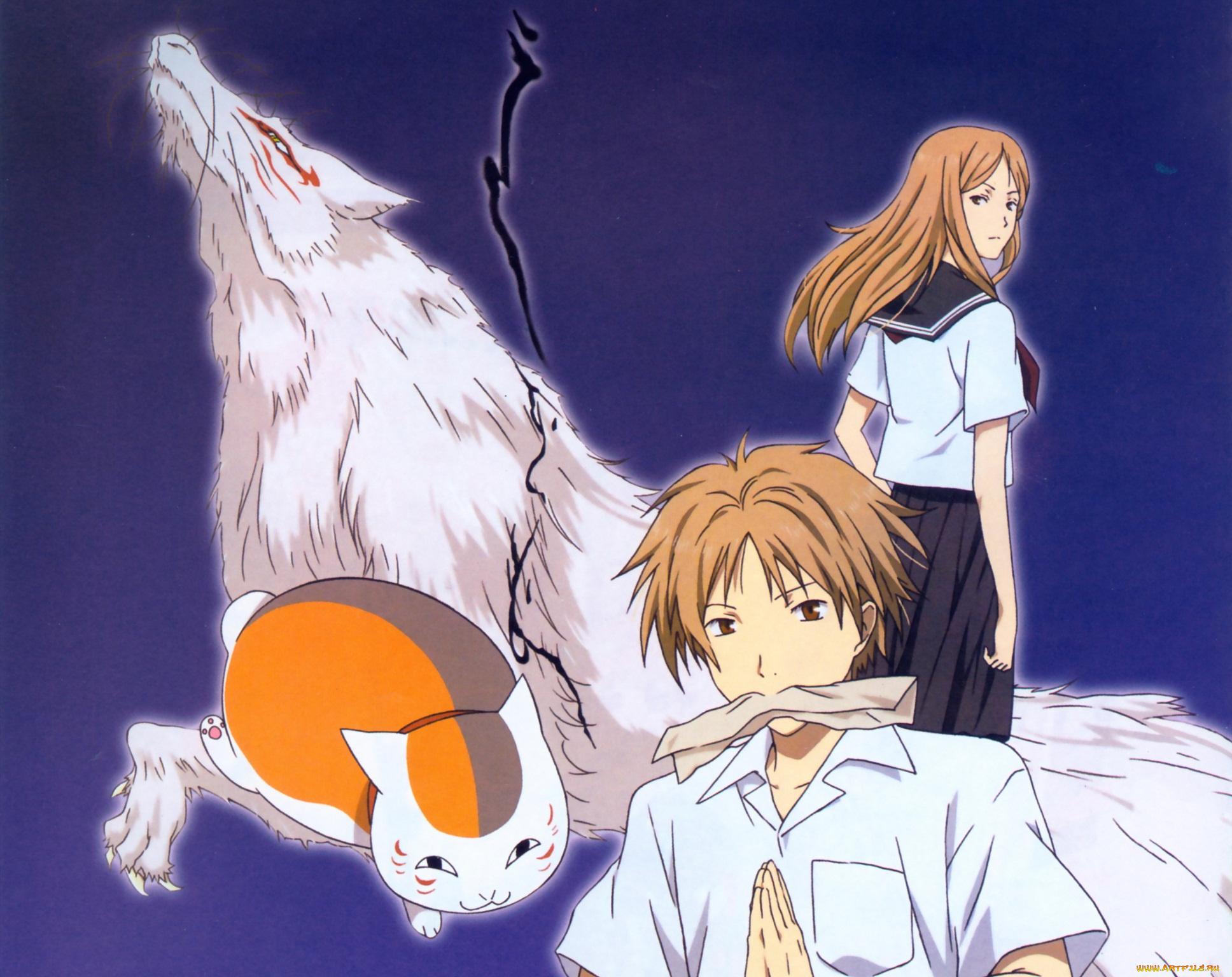 аниме, natsume, yuujinchou, тетрадь, дружбы
