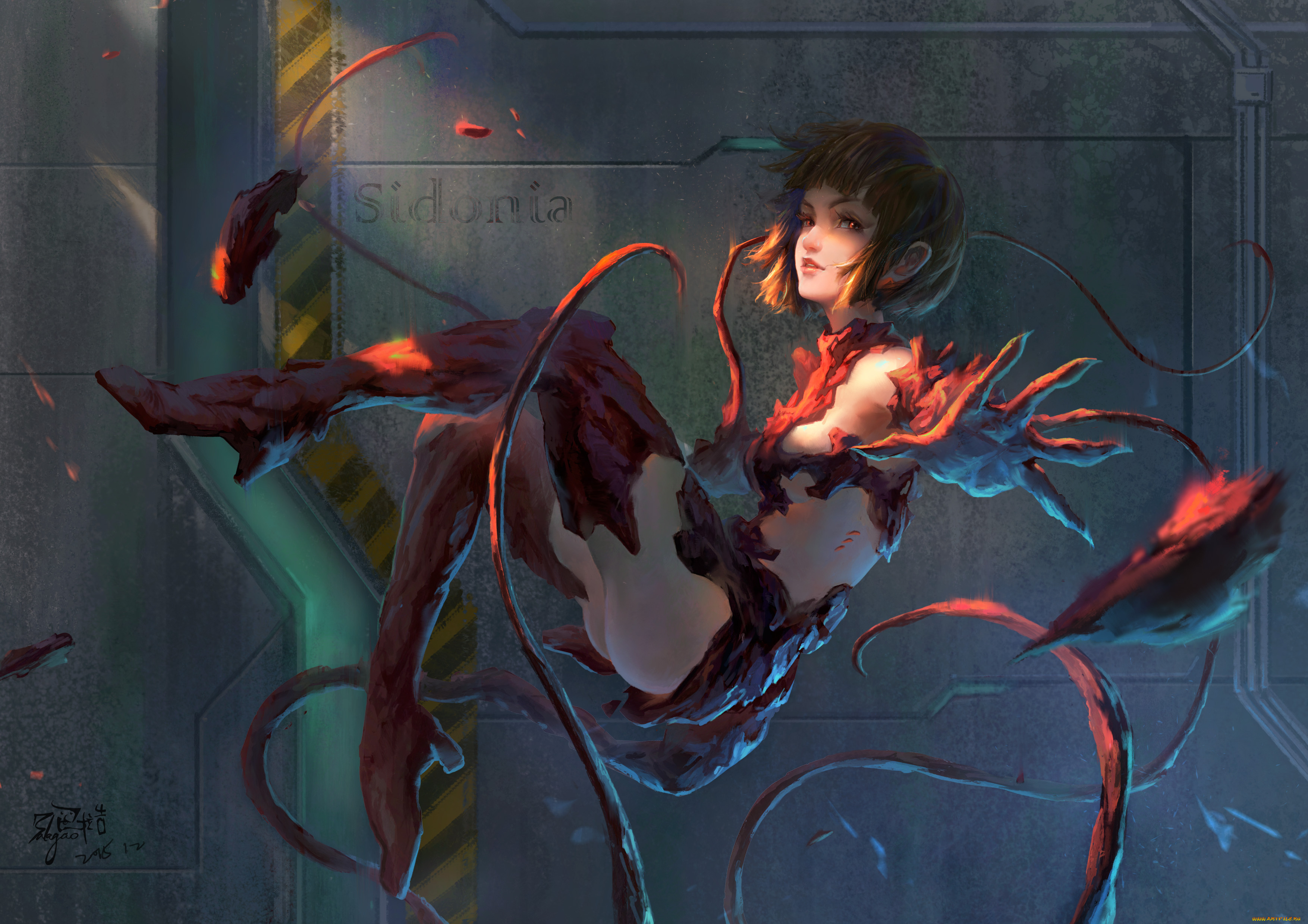 аниме, животные, , существа, balagao, benisuzume, sidonia, no, kishi