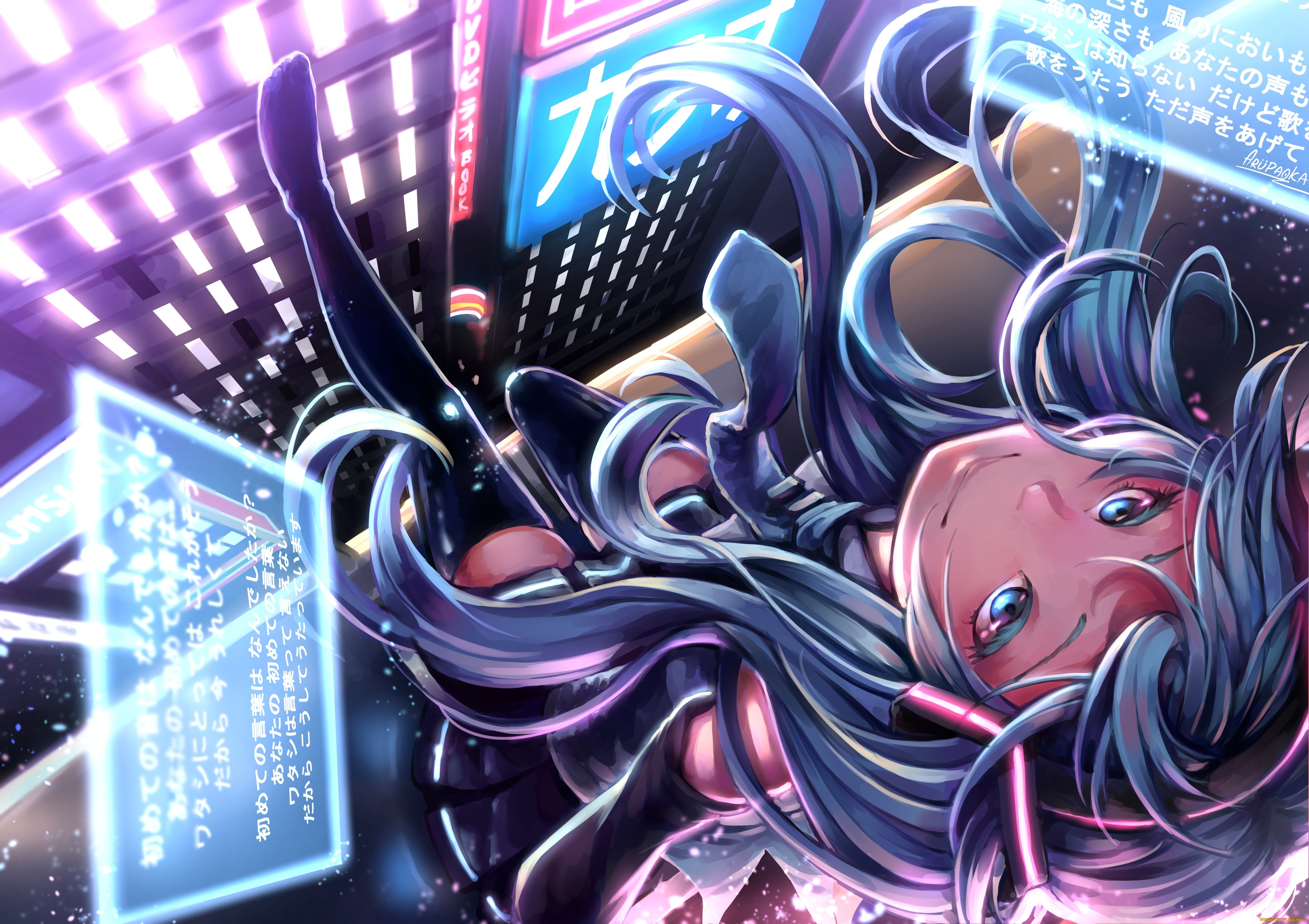 аниме, vocaloid, hatsune, miku