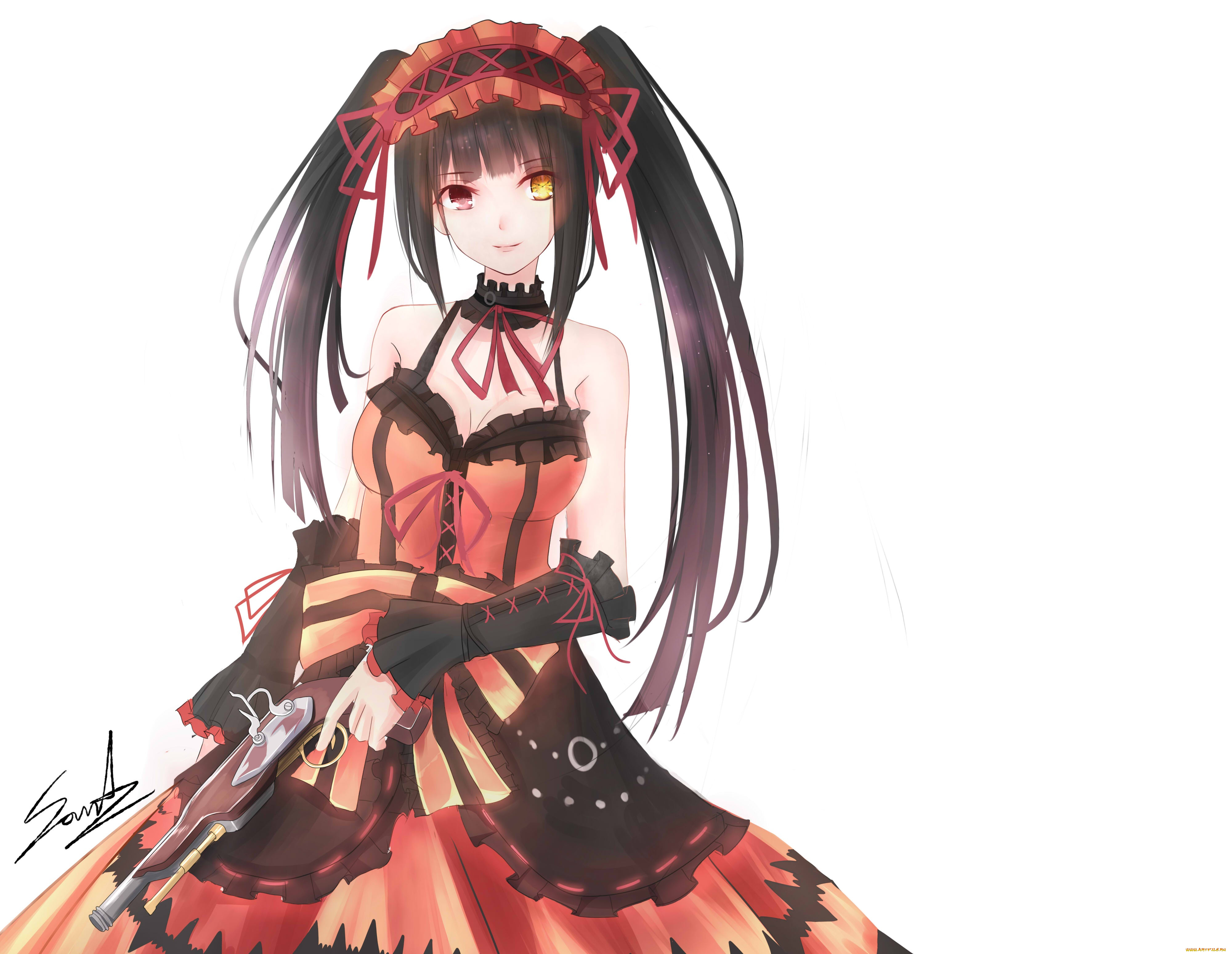 аниме, date, a, live, арт, девушка