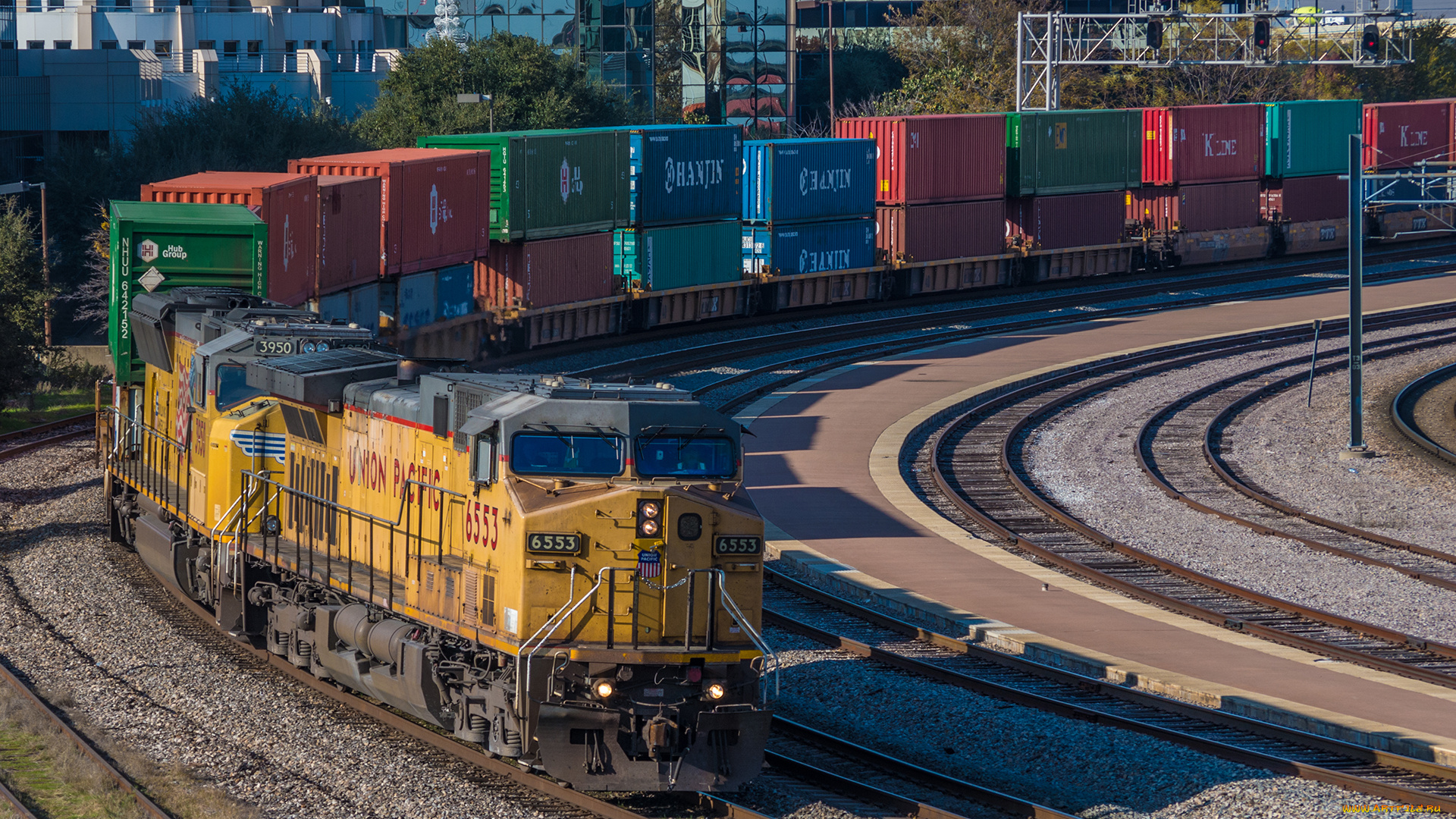 техника, поезда, локомотив, состав