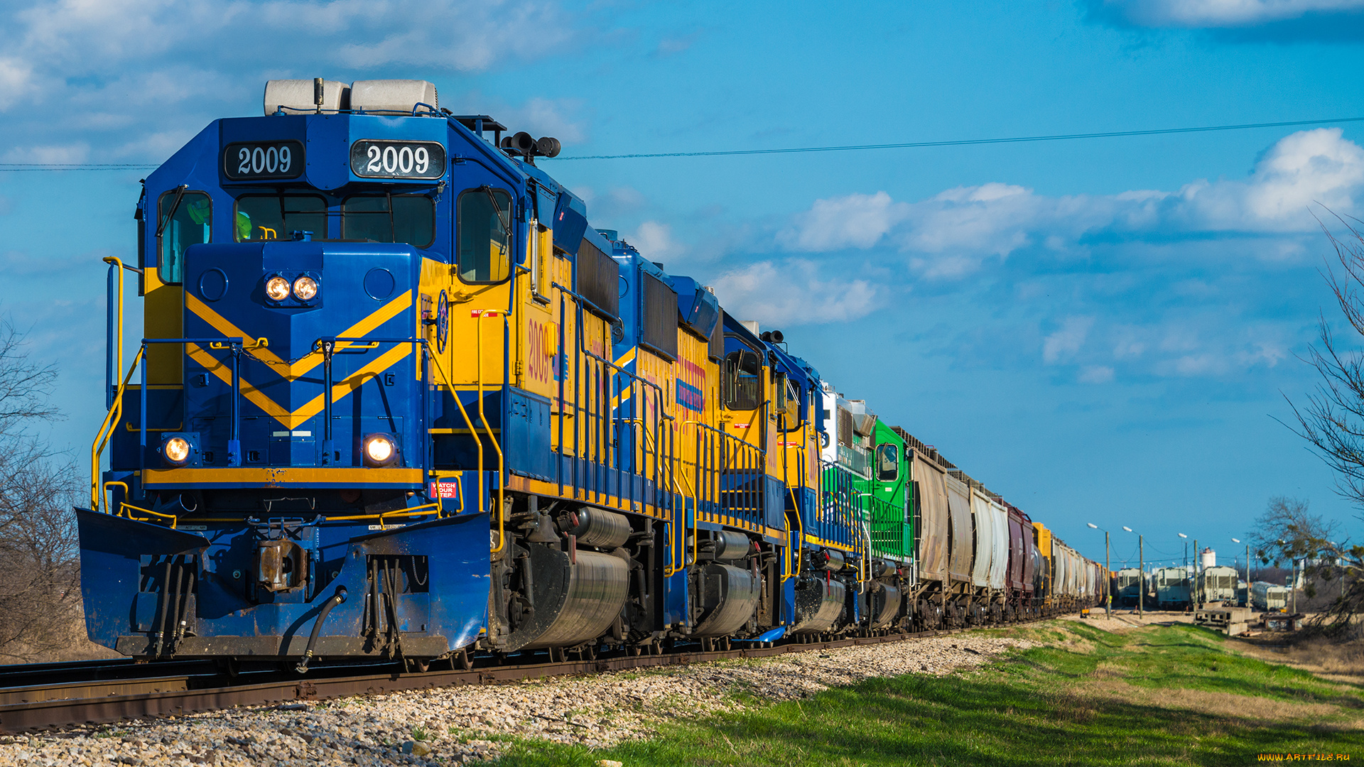 техника, поезда, состав, локомотив