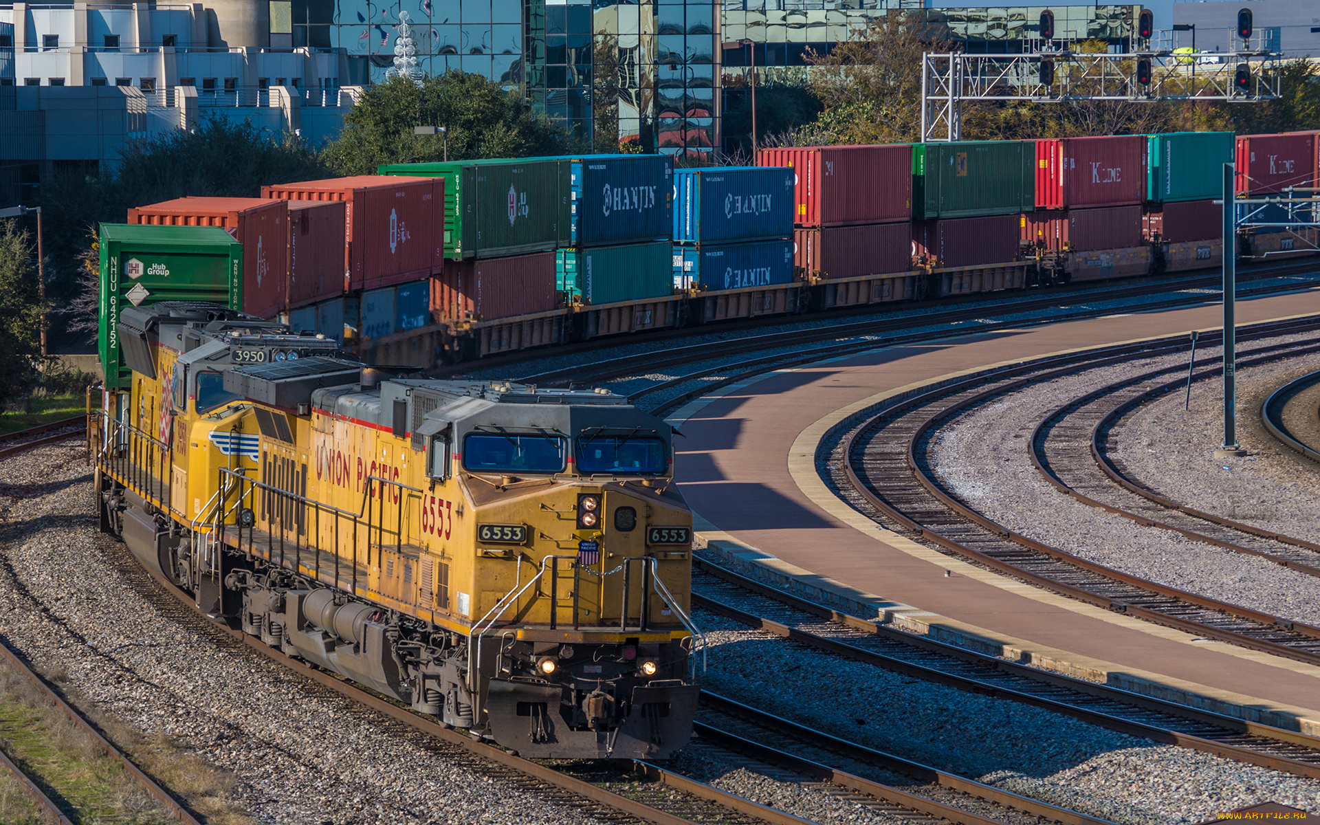 техника, поезда, локомотив, состав