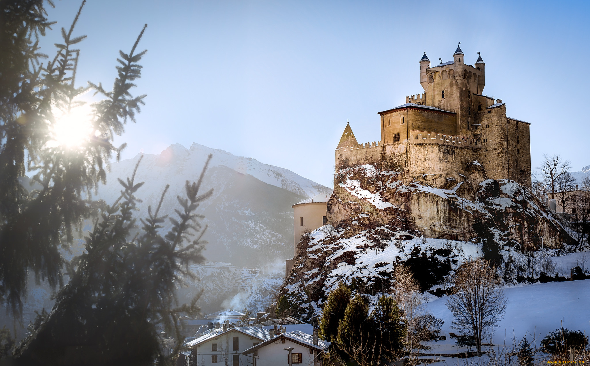 castello, saint-pierre, города, замки, италии, замок