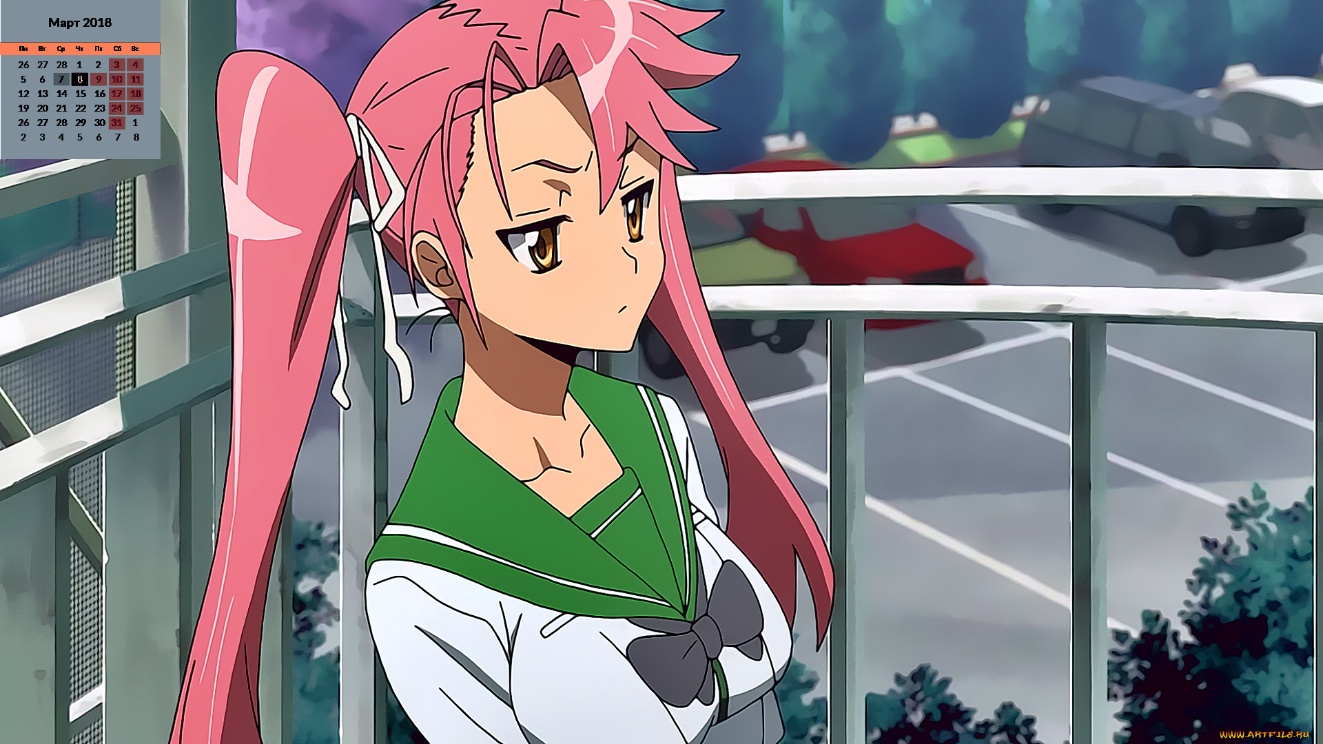 календари, аниме, девочка