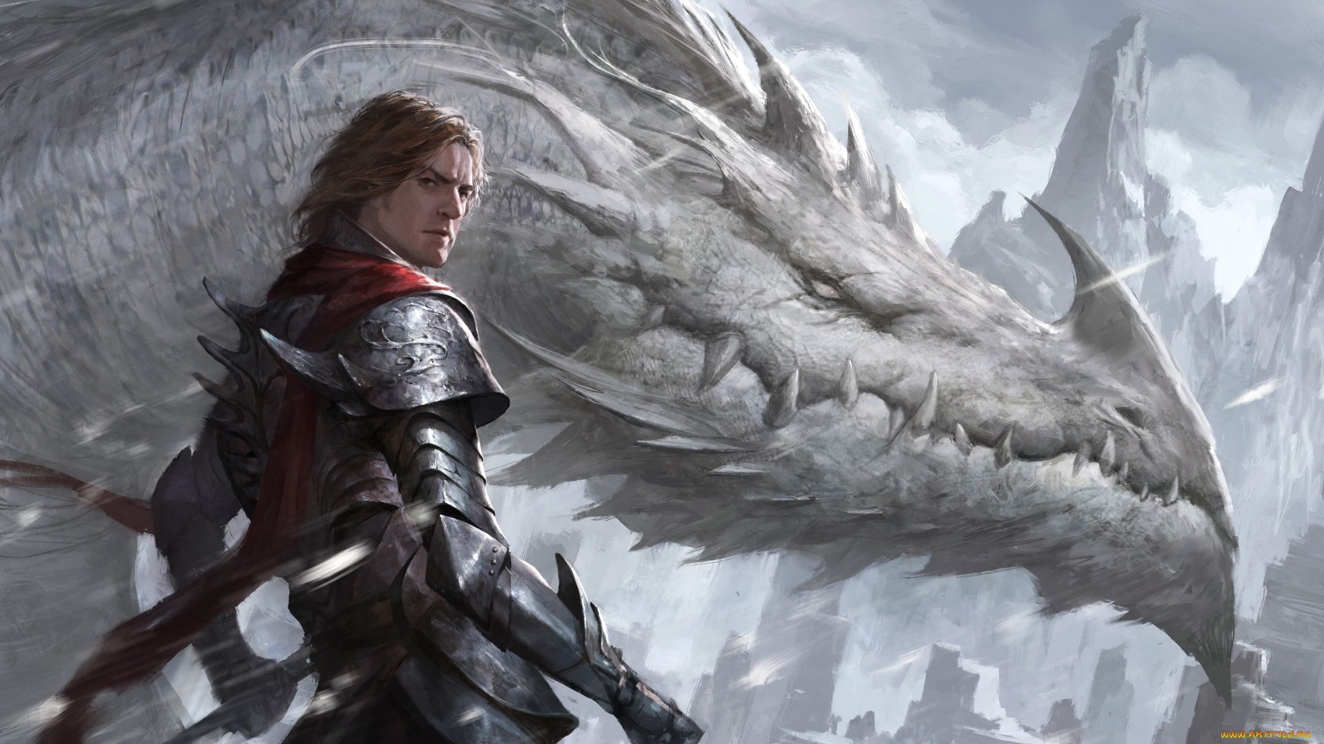 фэнтези, драконы, dragon, knight