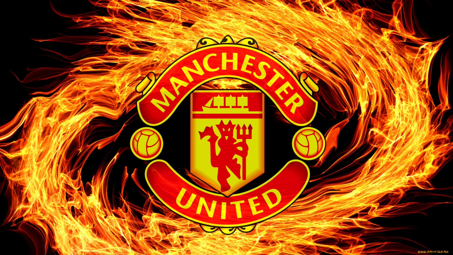 спорт, эмблемы, клубов, f, c, логотип, фон, manchester, united