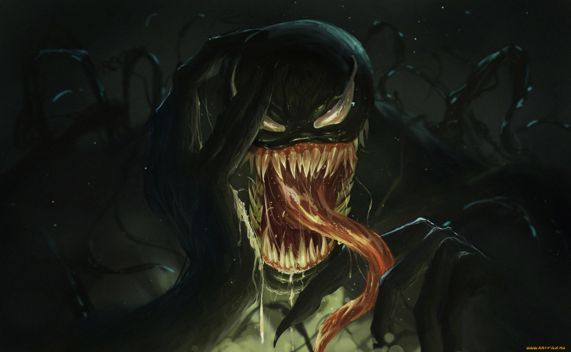 рисованное, кино, веном