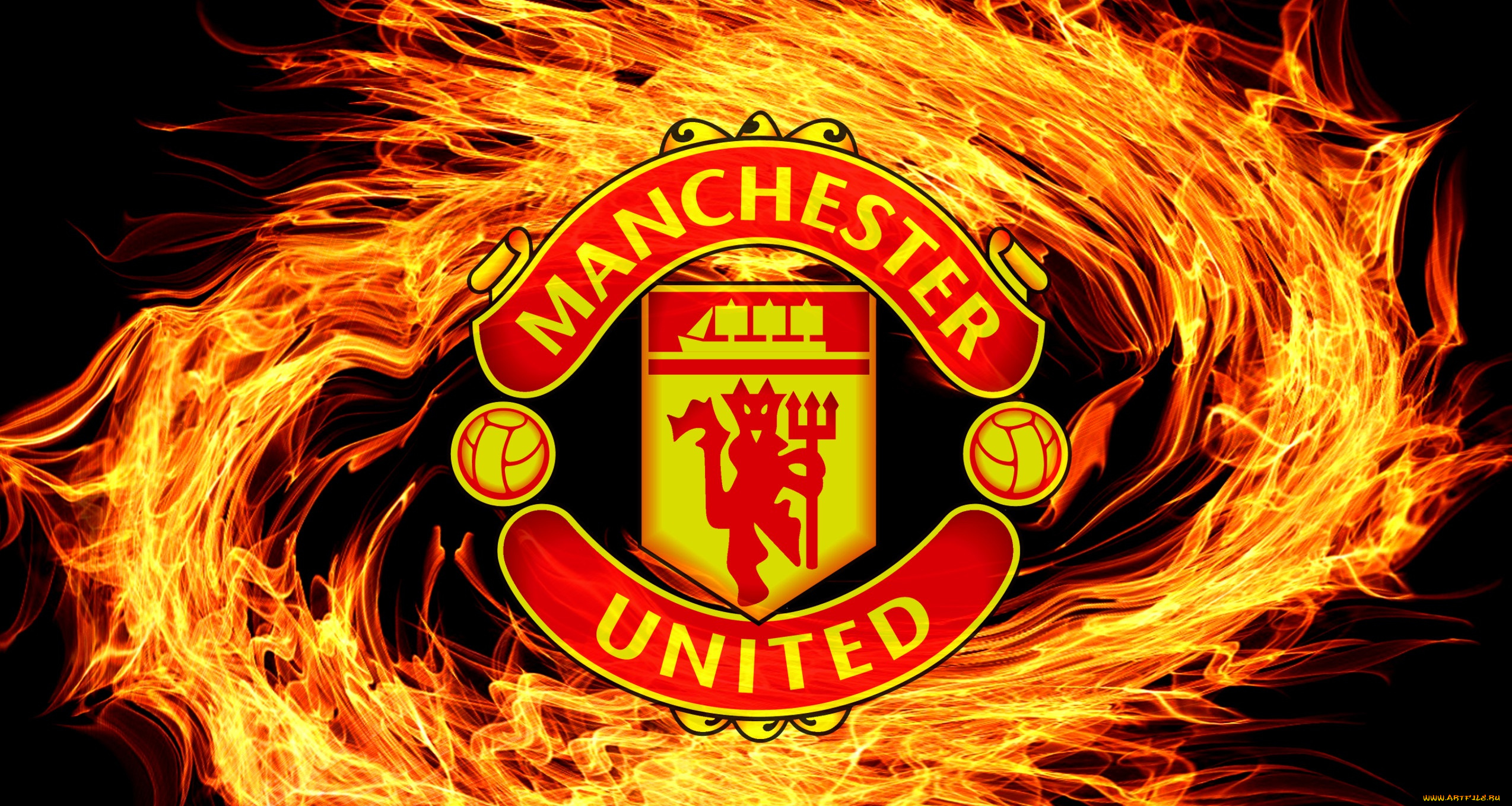 спорт, эмблемы, клубов, f, c, логотип, фон, manchester, united