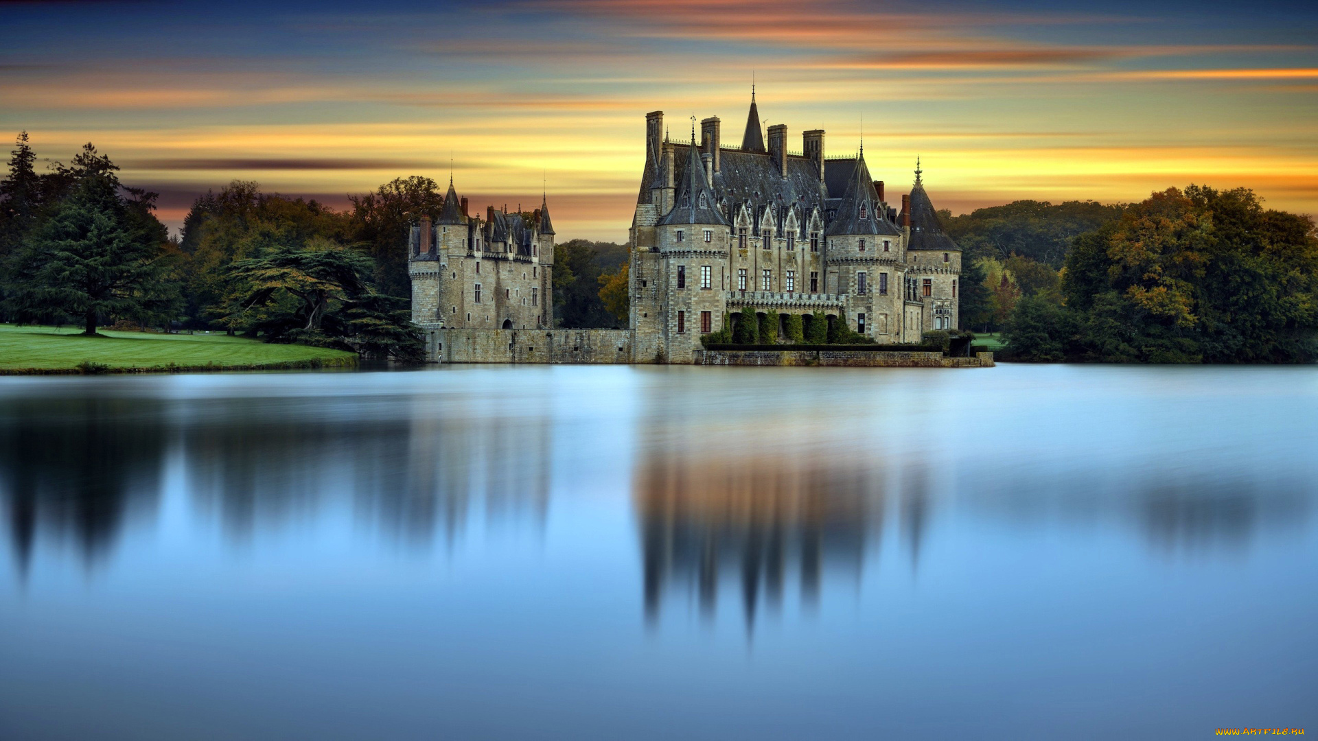 bretesche, castle, chateau, de, la, bretesche, города, замки, франции, chateau, de, la, bretesche, castle