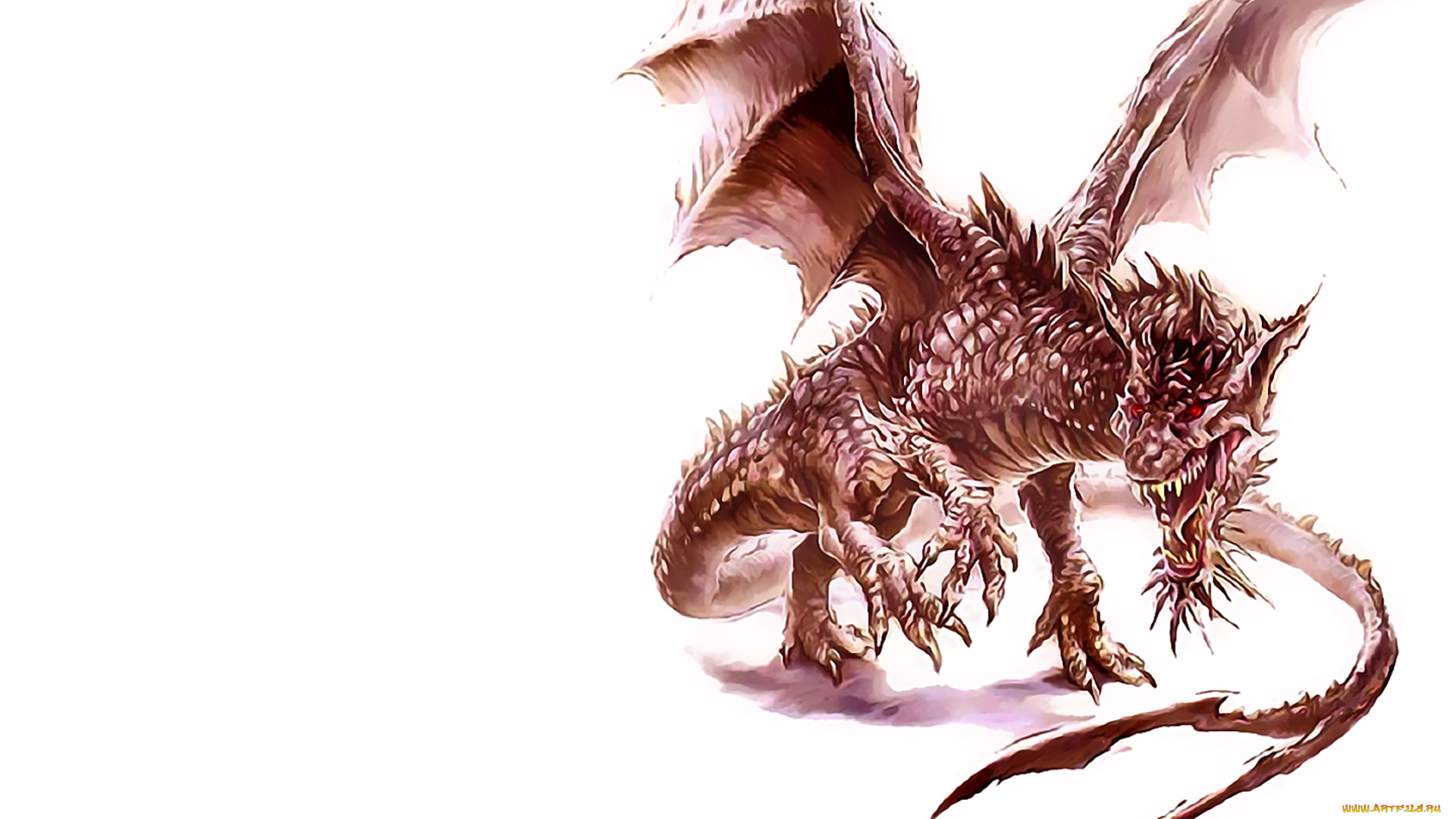 календари, фэнтези, 2020, calendar, изолированный, фон, белый, крылья, дракон