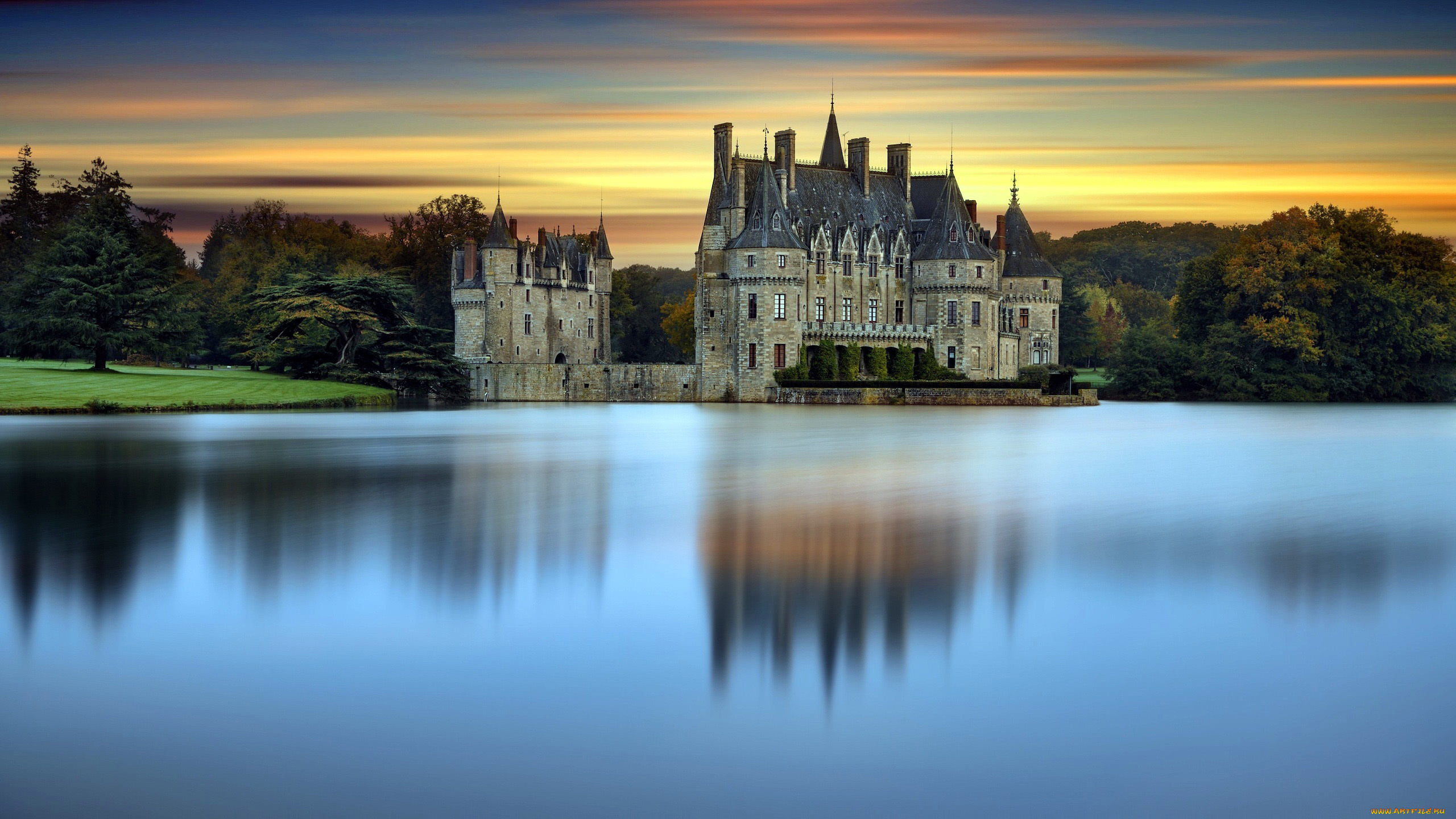 bretesche, castle, chateau, de, la, bretesche, города, замки, франции, chateau, de, la, bretesche, castle