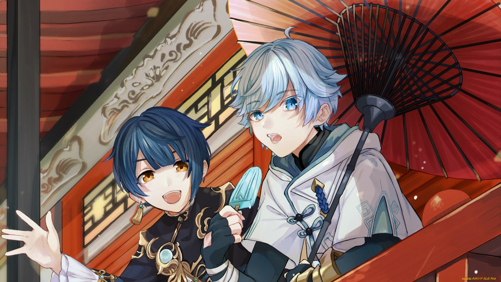 аниме, genshin, impact, genshin, impact