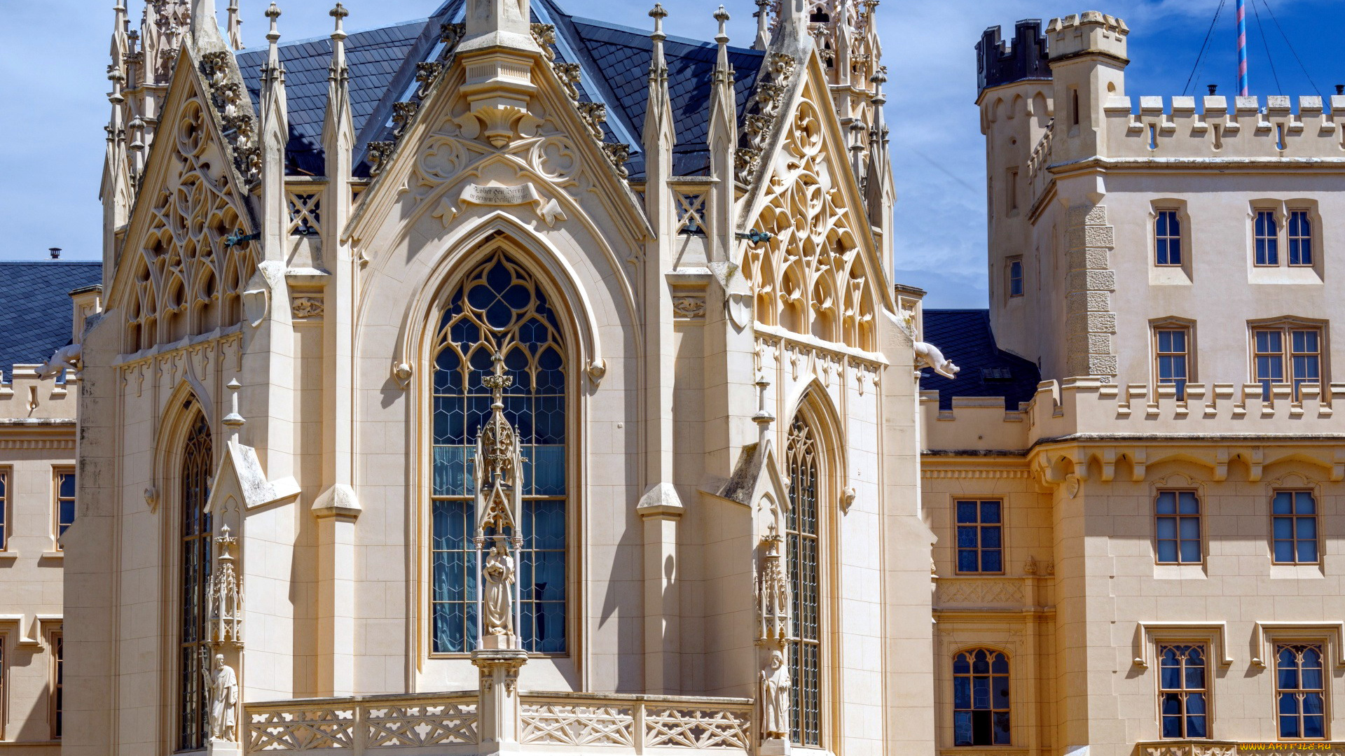 lednice, castle, города, замки, чехии, lednice, castle