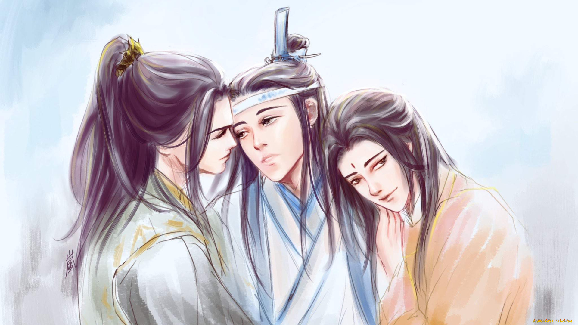 рисованное, кино, , мультфильмы, не, минцзюэ, лань, сичэнь, цзинь, гуанъяо