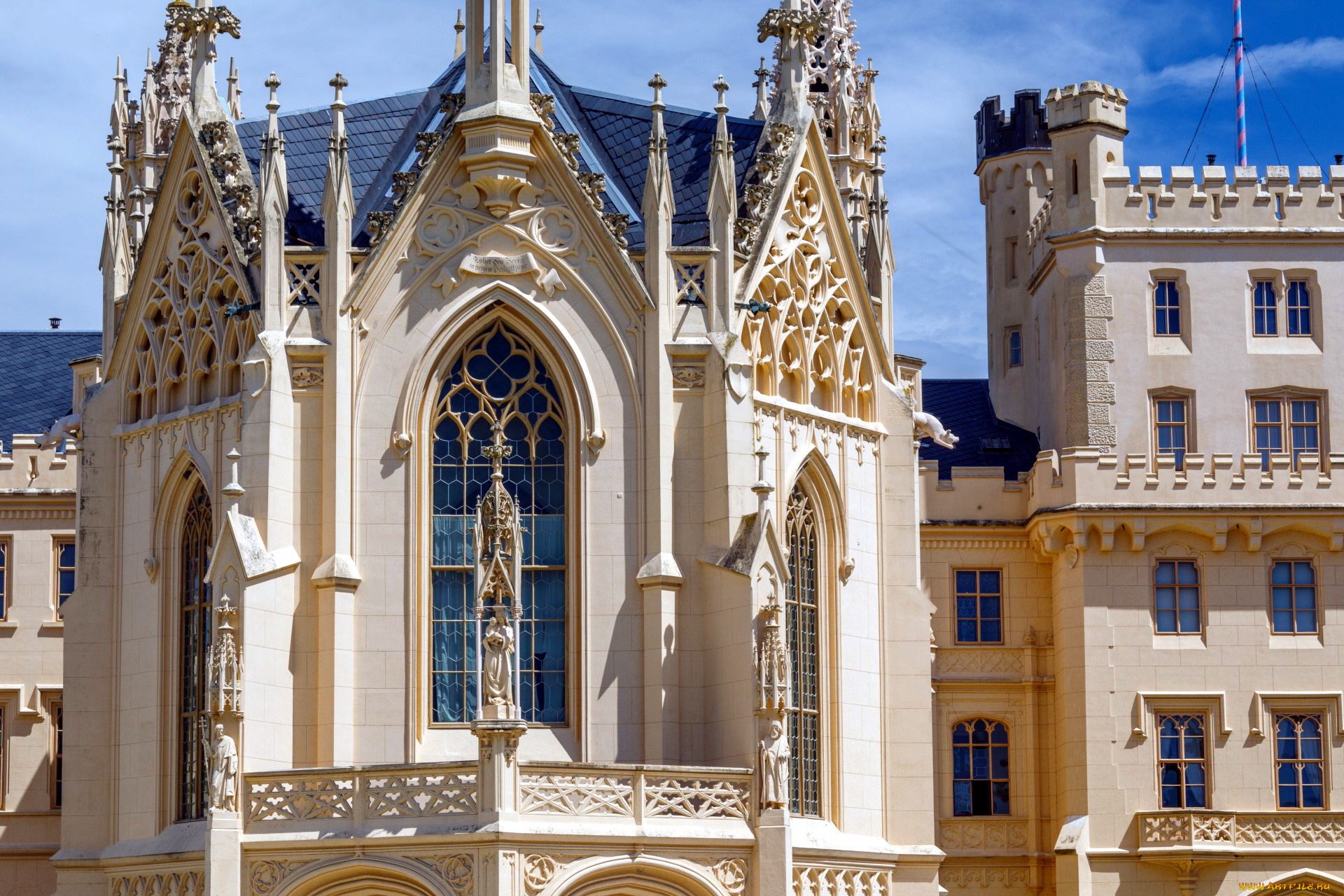 lednice, castle, города, замки, чехии, lednice, castle