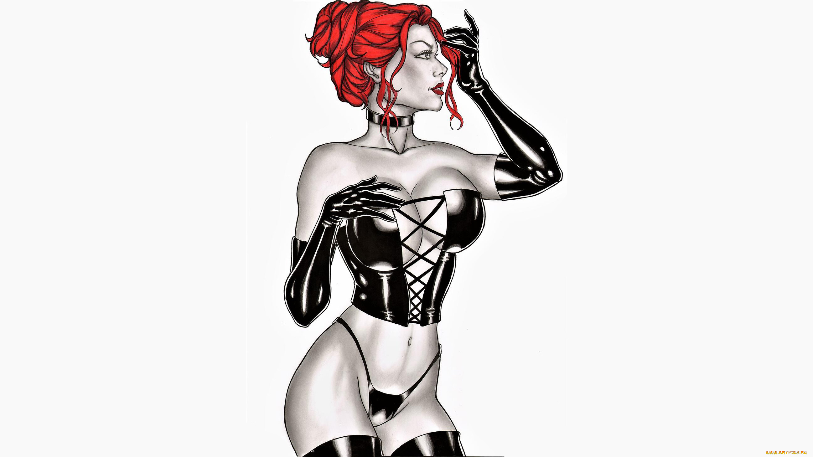 рисованное, elberty, oliveira, девушка, фон, корсет, elberty, oliveira