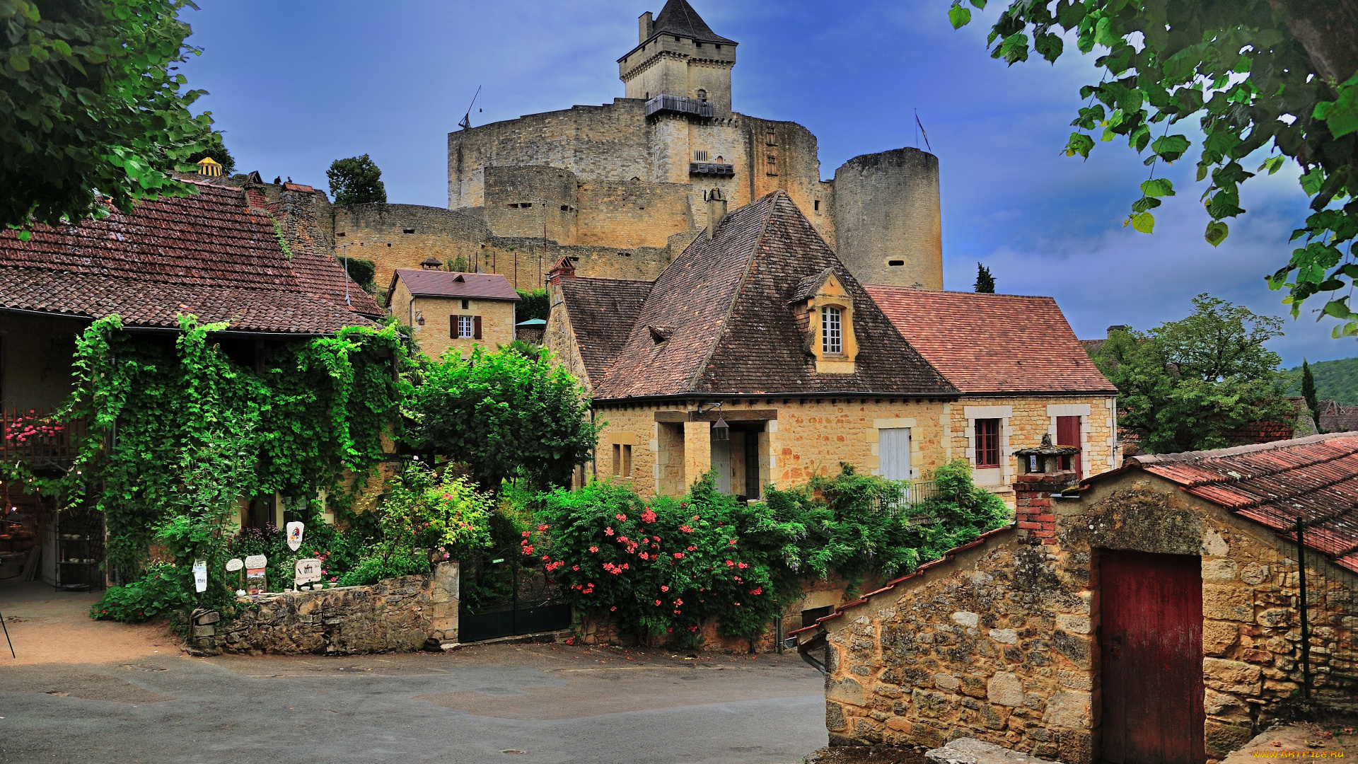 chateau, castelnau-bretenoux, france, города, замки, франции, chateau, castelnau-bretenoux