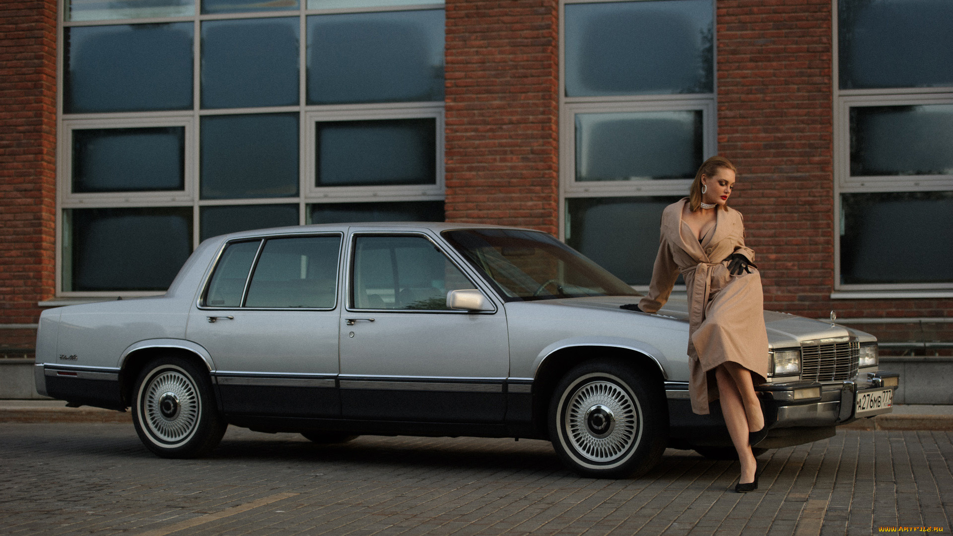 автомобили, -авто, с, девушками, cadillac, de, ville