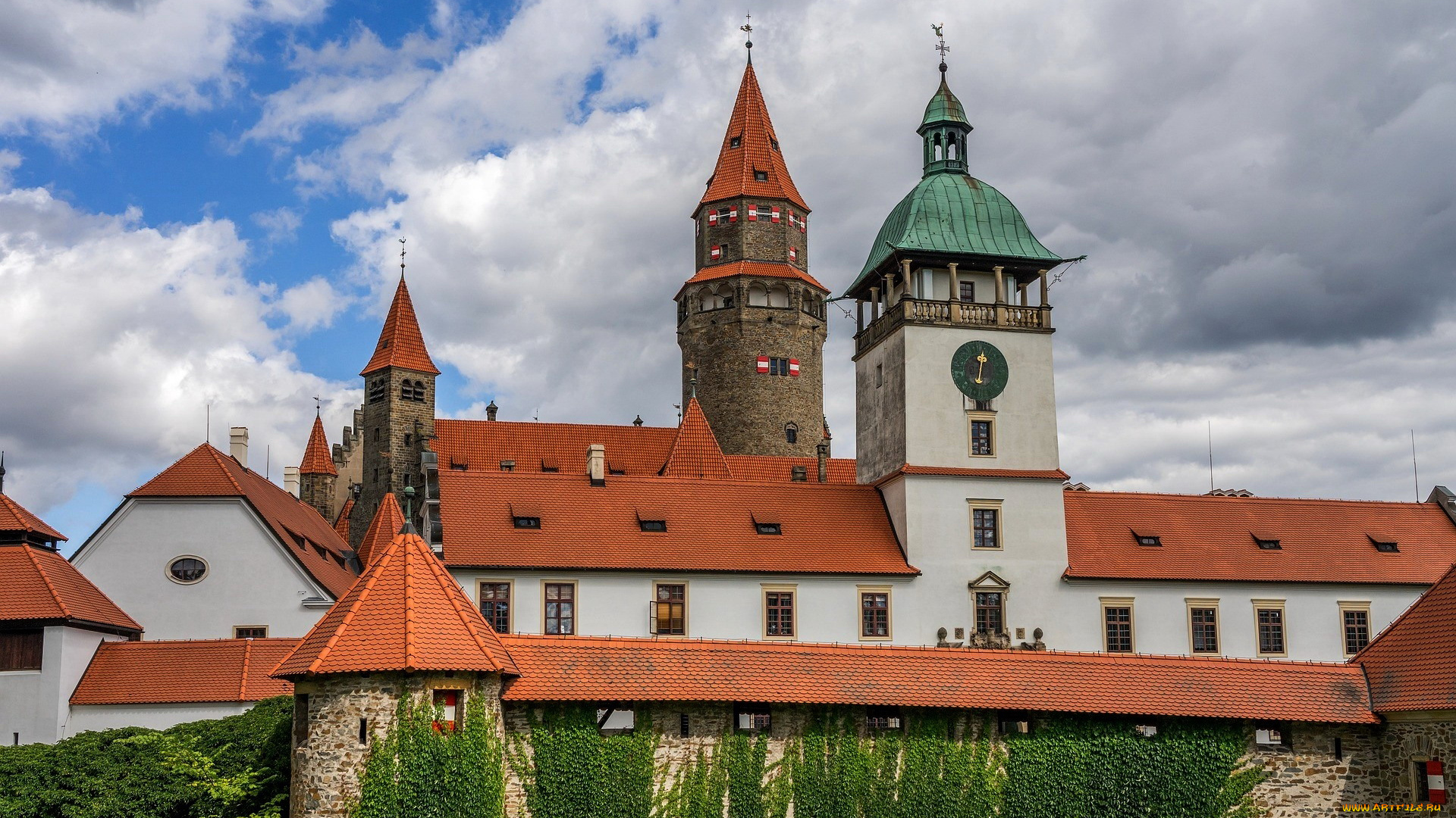 bouzov, castle, czechia, города, замки, чехии, bouzov, castle