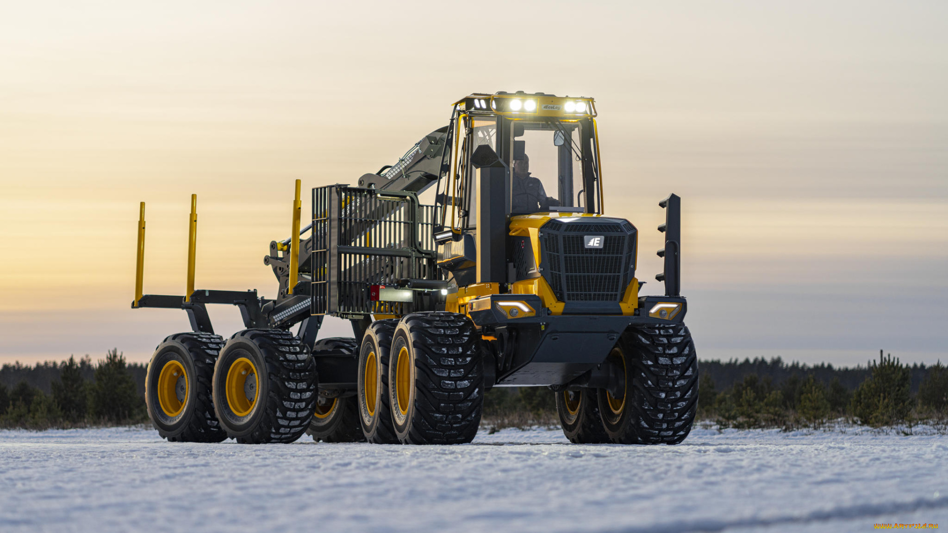 техника, лесоповалочная, техника, eco, log