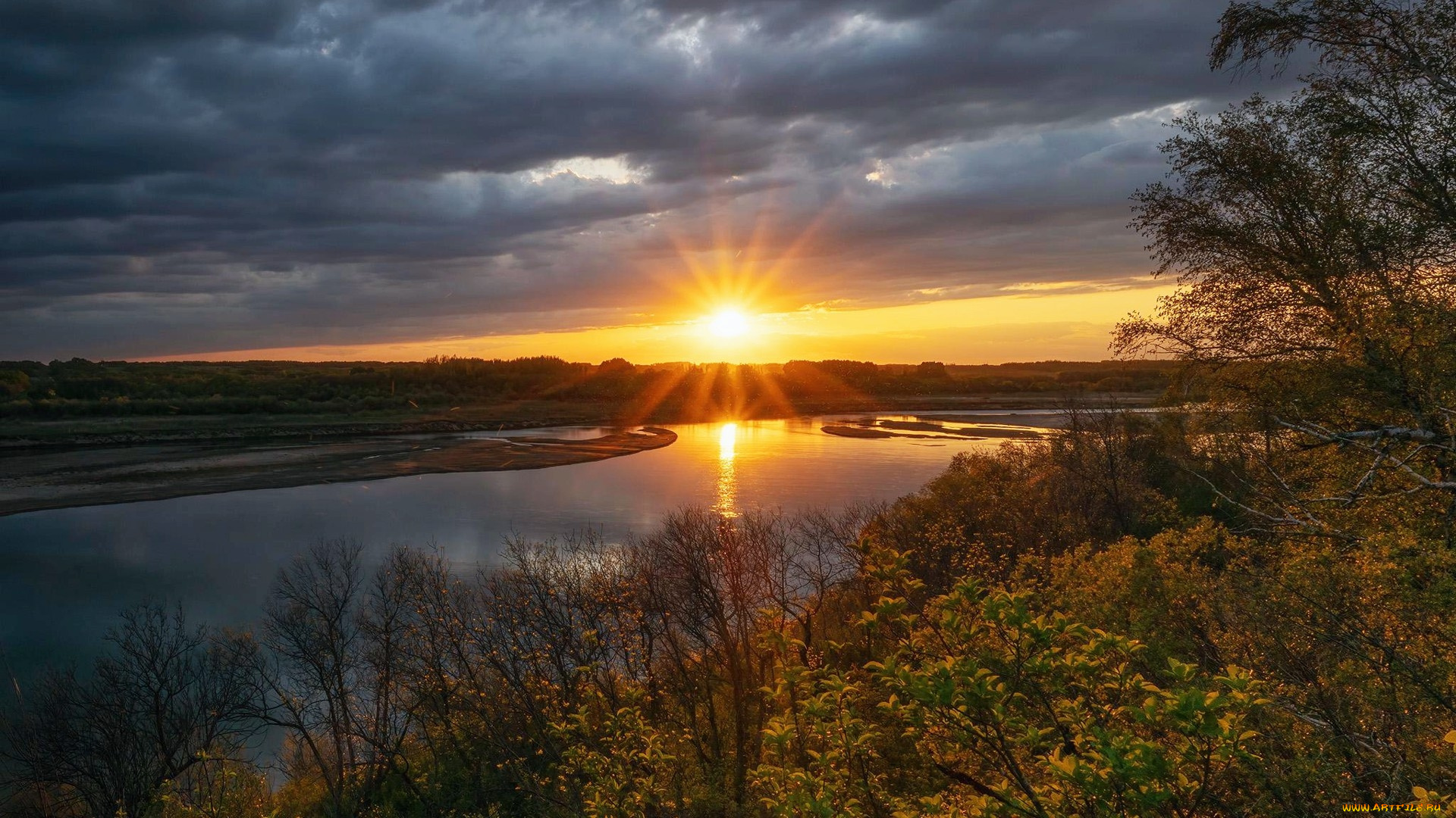 saskatoon, saskatchewan, природа, восходы, закаты